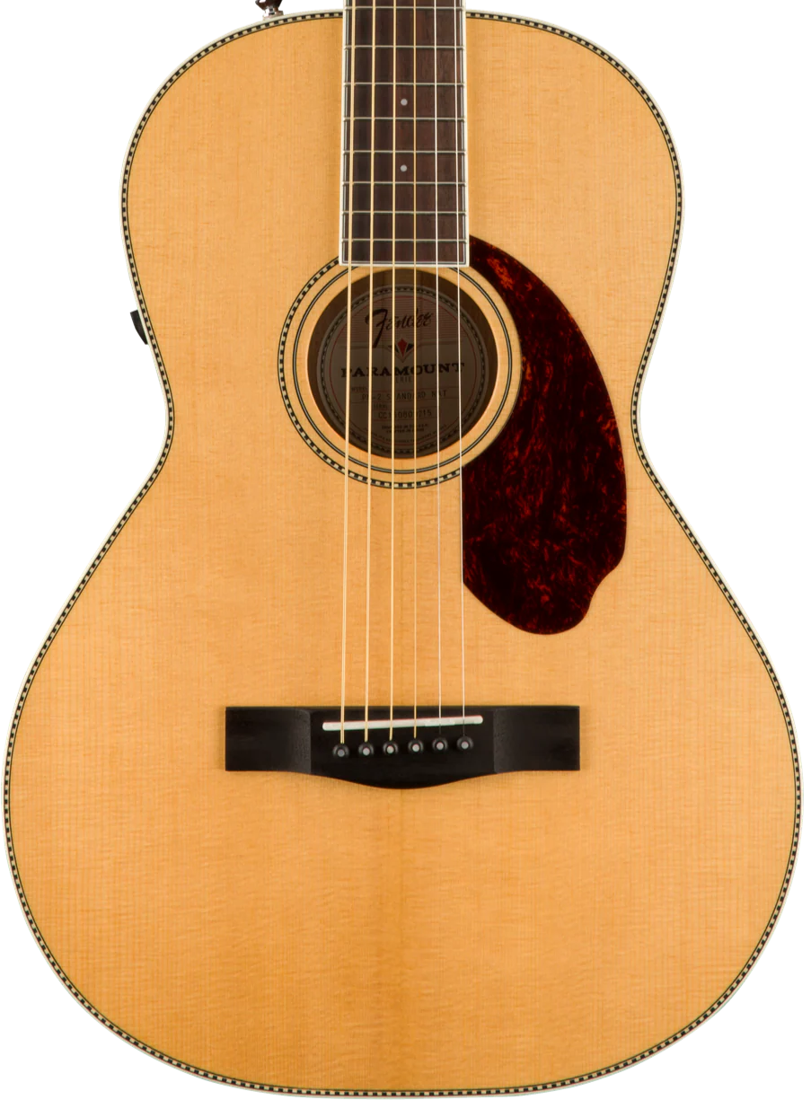 Fender PM-2E Standard Parlor Ovangkol Fingerboard Natural With Case
