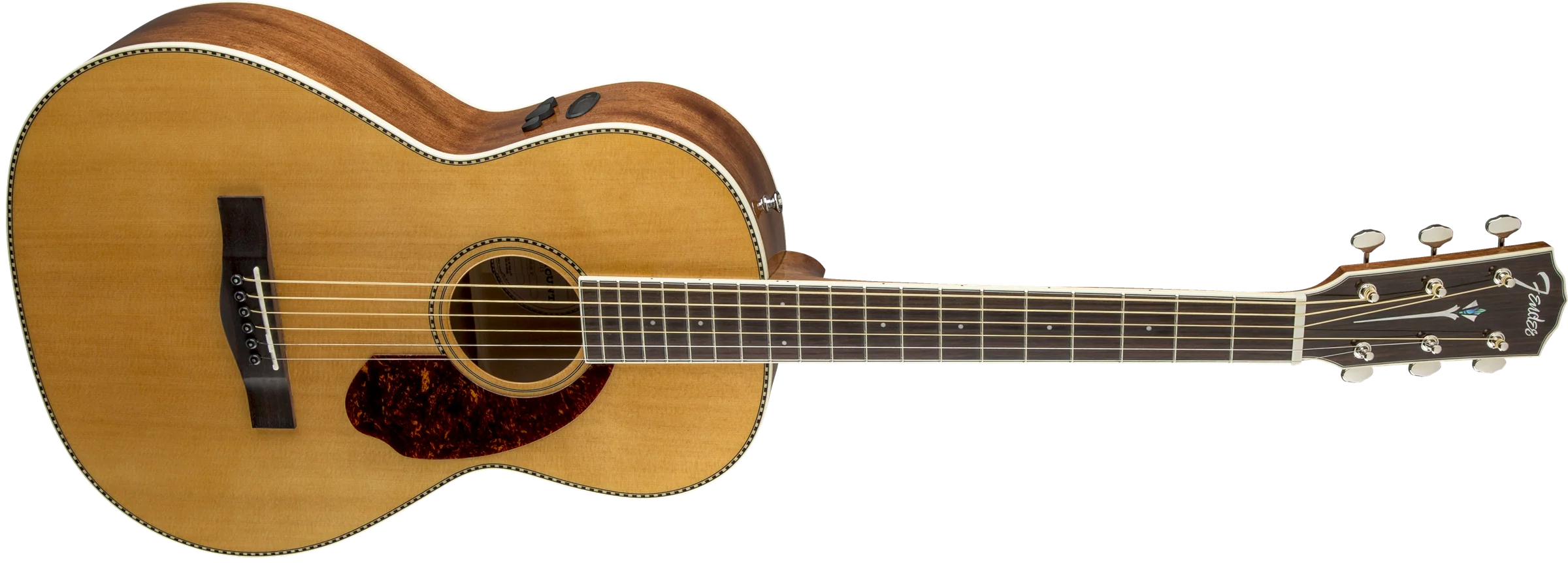 Fender PM-2E Standard Parlor Ovangkol Fingerboard Natural With Case - Image 5