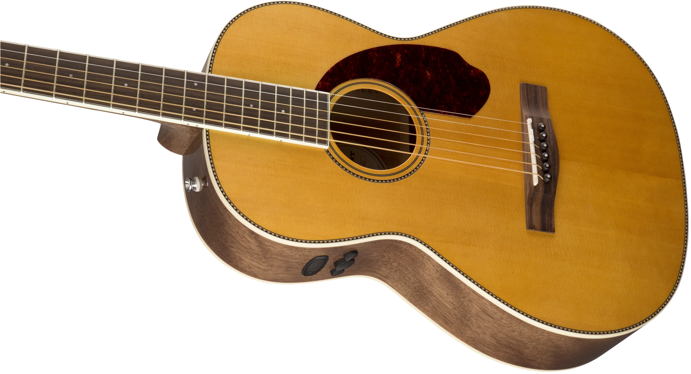 Fender PM-2E Standard Parlor Ovangkol Fingerboard Natural With Case - Image 6