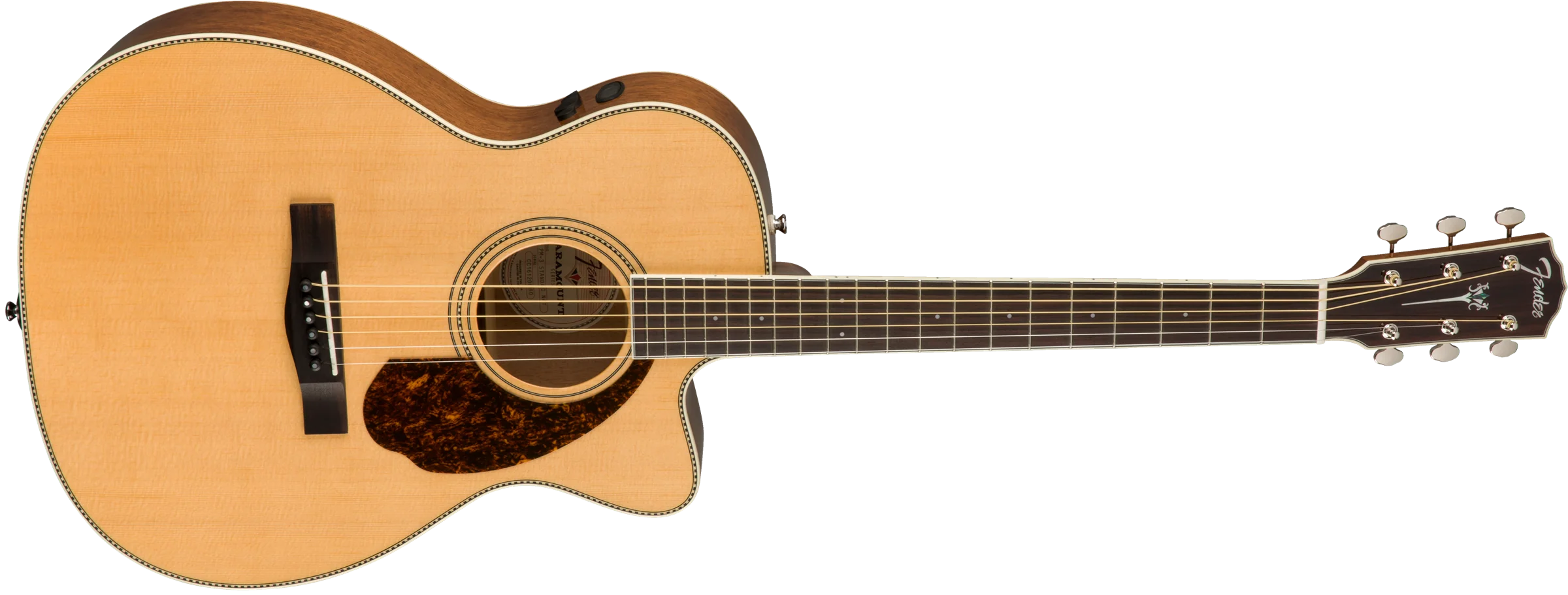 Fender Paramount Series PM-3CE Standard 000 Acoustic/Electric Guitar - Image 2