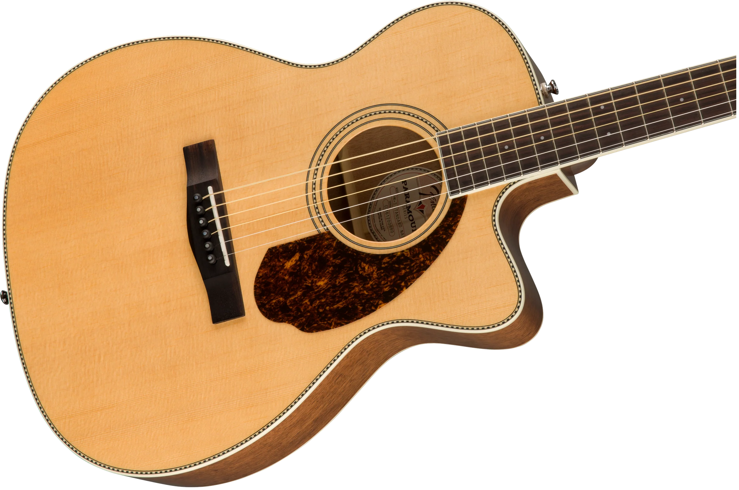 Fender Paramount Series PM-3CE Standard 000 Acoustic/Electric Guitar - Image 4