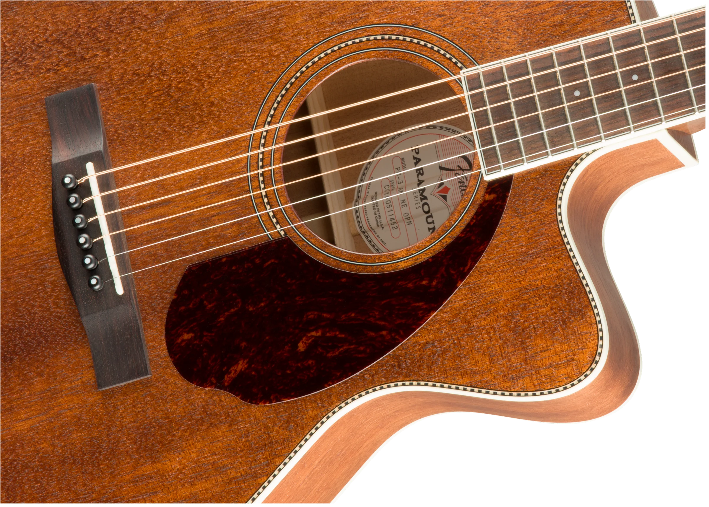 Fender PM-3 Triple-0 Natural All-Mahogany - Image 4