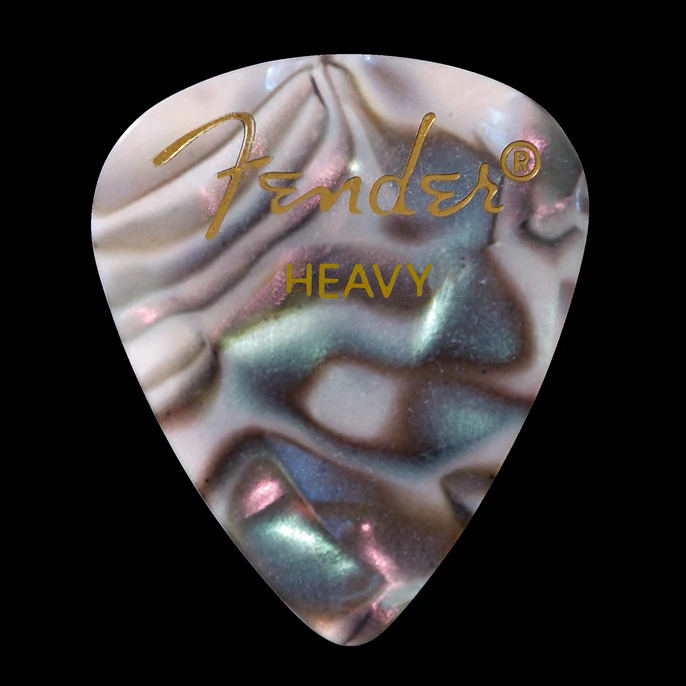 Fender Premium Celluloid 351 Shape Picks Heavy Abalone 144 Count