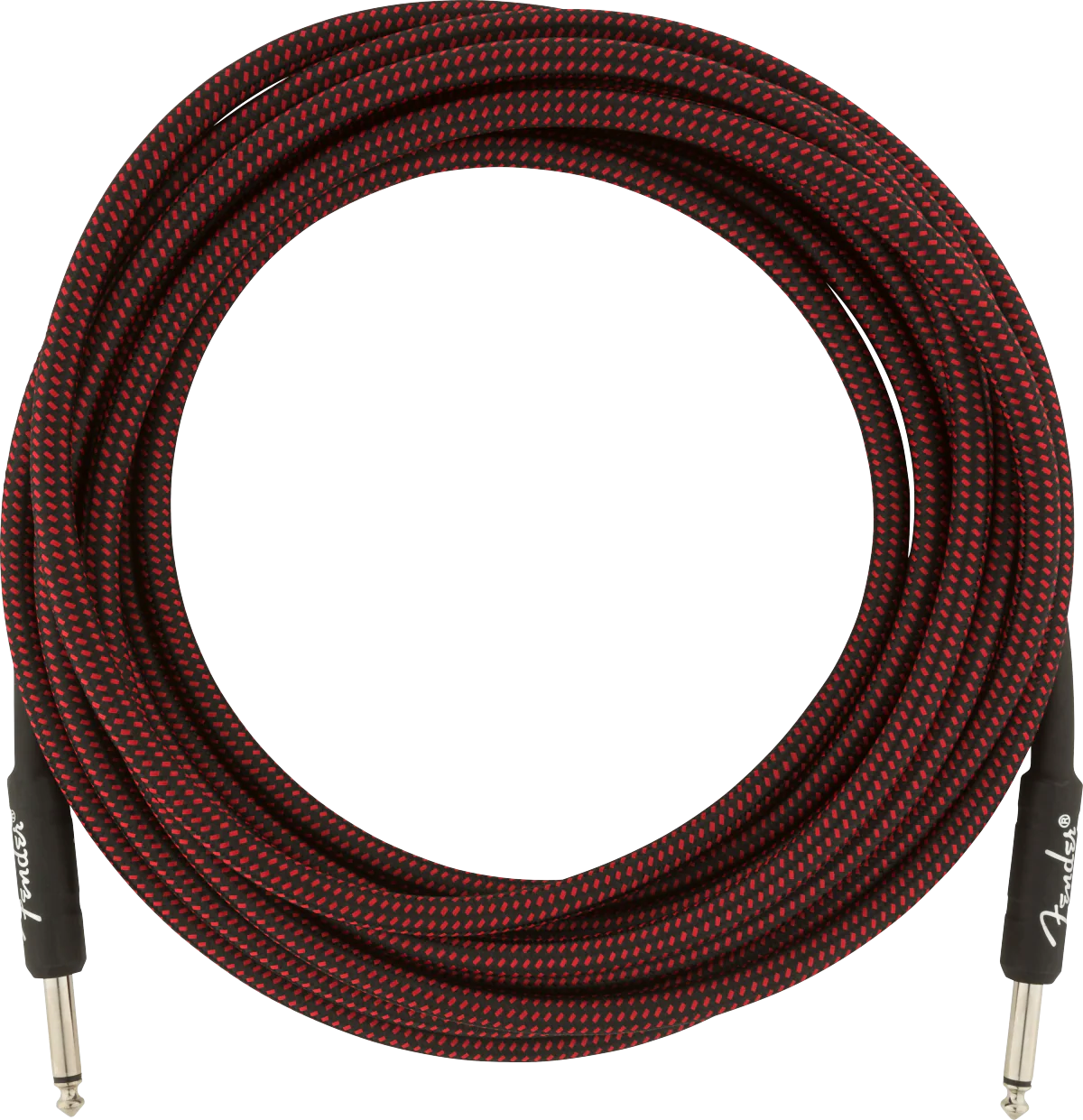 Fender Professional 18.6-ft. Instrument Cable Red Tweed - 990820067 - Image 3