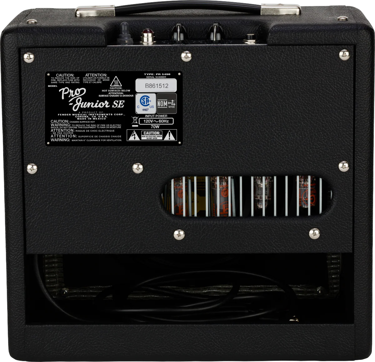 Fender Pro Junior IV SE Black 120V Guitar Amp Combo - Image 2