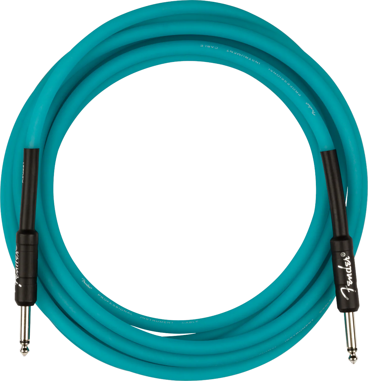 Fender Professional 18.6-ft. Glow In Dark Cable Blue - Image 2