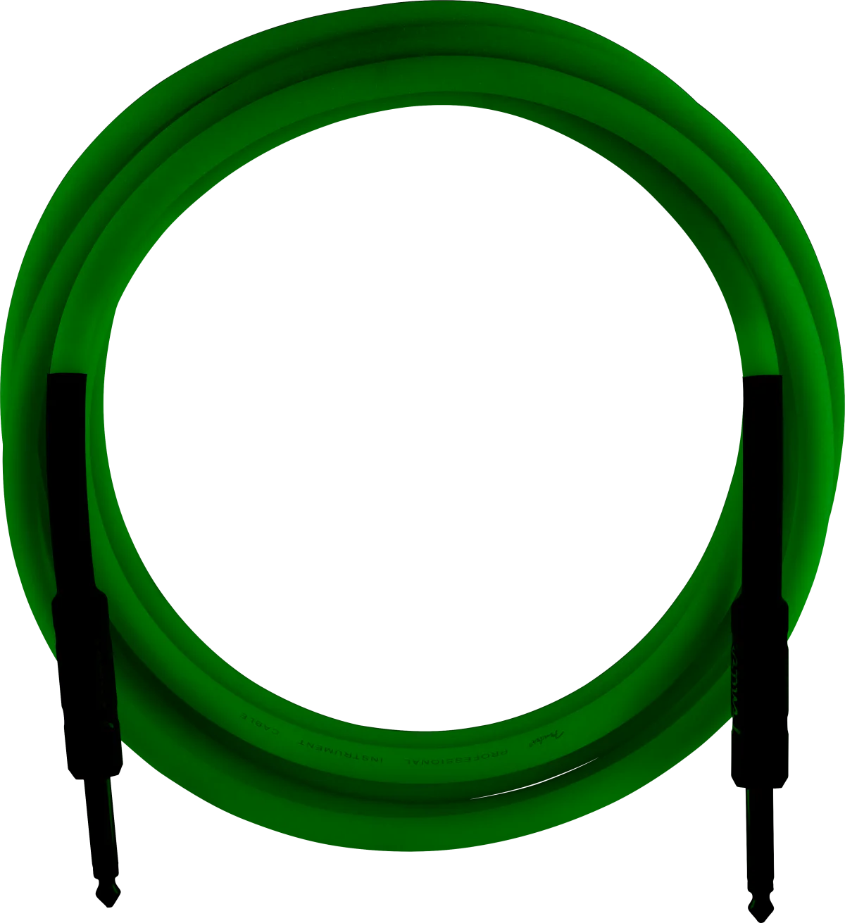 Fender Professional Glow in the Dark Cable Green 18.6-ft. - Image 4