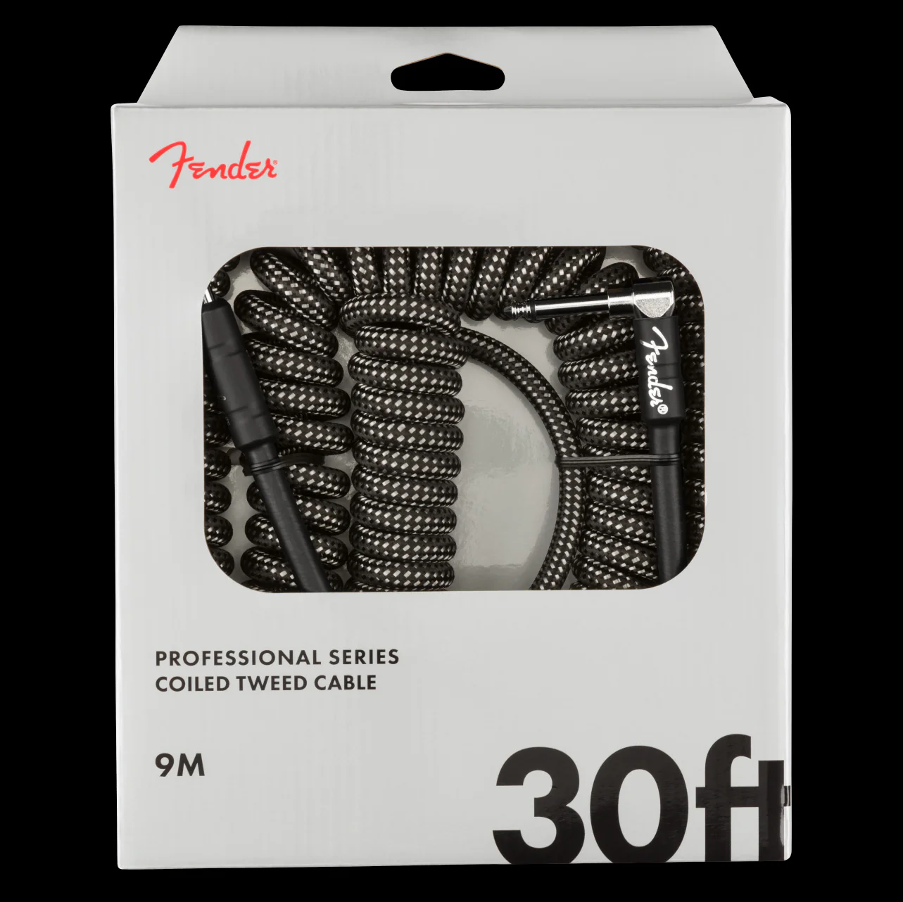 Fender Professional Series Coil Cable 30' Gray Tweed
