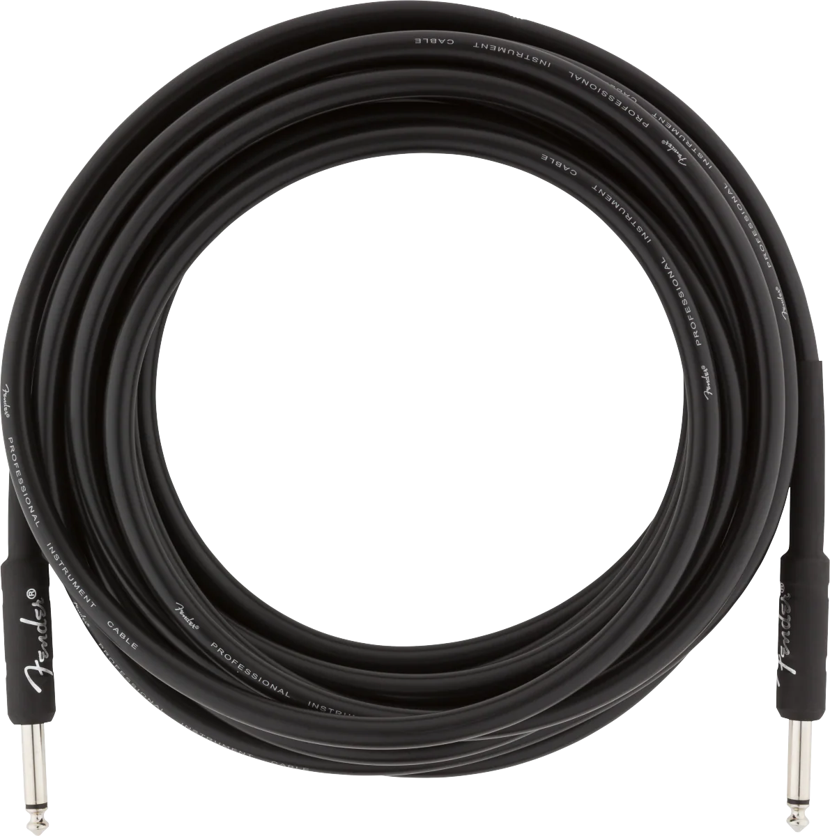 Fender Professional Series Instrument Cable Straight/Straight 18.6ft. Black - Image 2