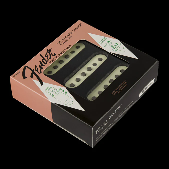 Fender Pure Vintage '59 Strat Pickup Set Vintage White