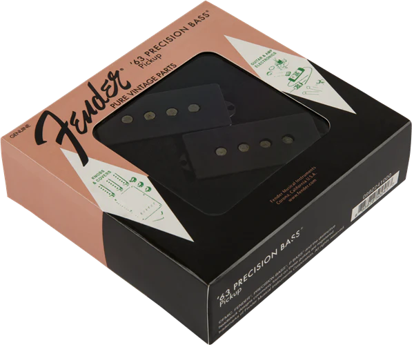 Fender Pure Vintage '63 Precision Bass Pickup Black - 992241000 - Image 3
