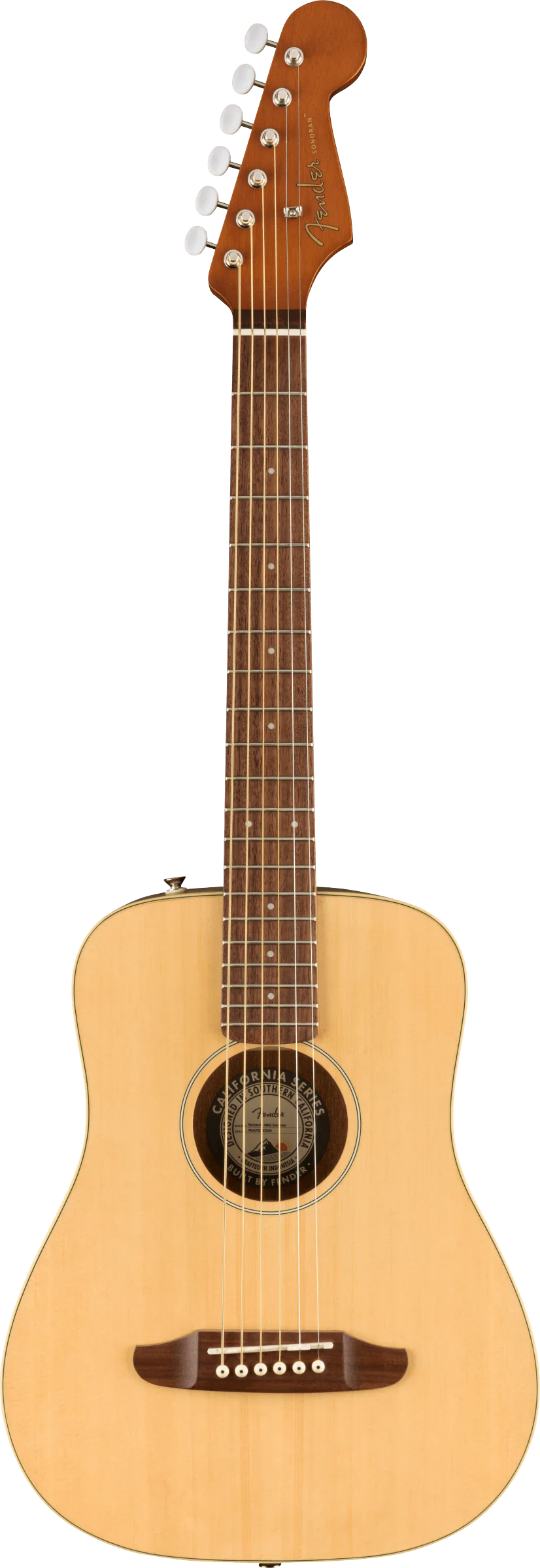 Fender Redondo Mini Natural Acoustic Guitar - Image 3