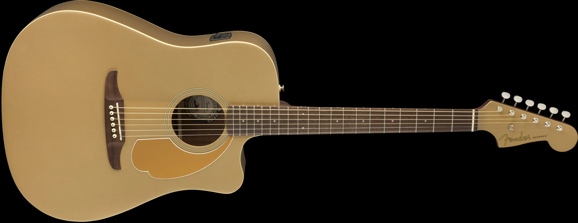 Fender Redondo Player Acoustic Electric Guitar - Bronze Satin - Image 4