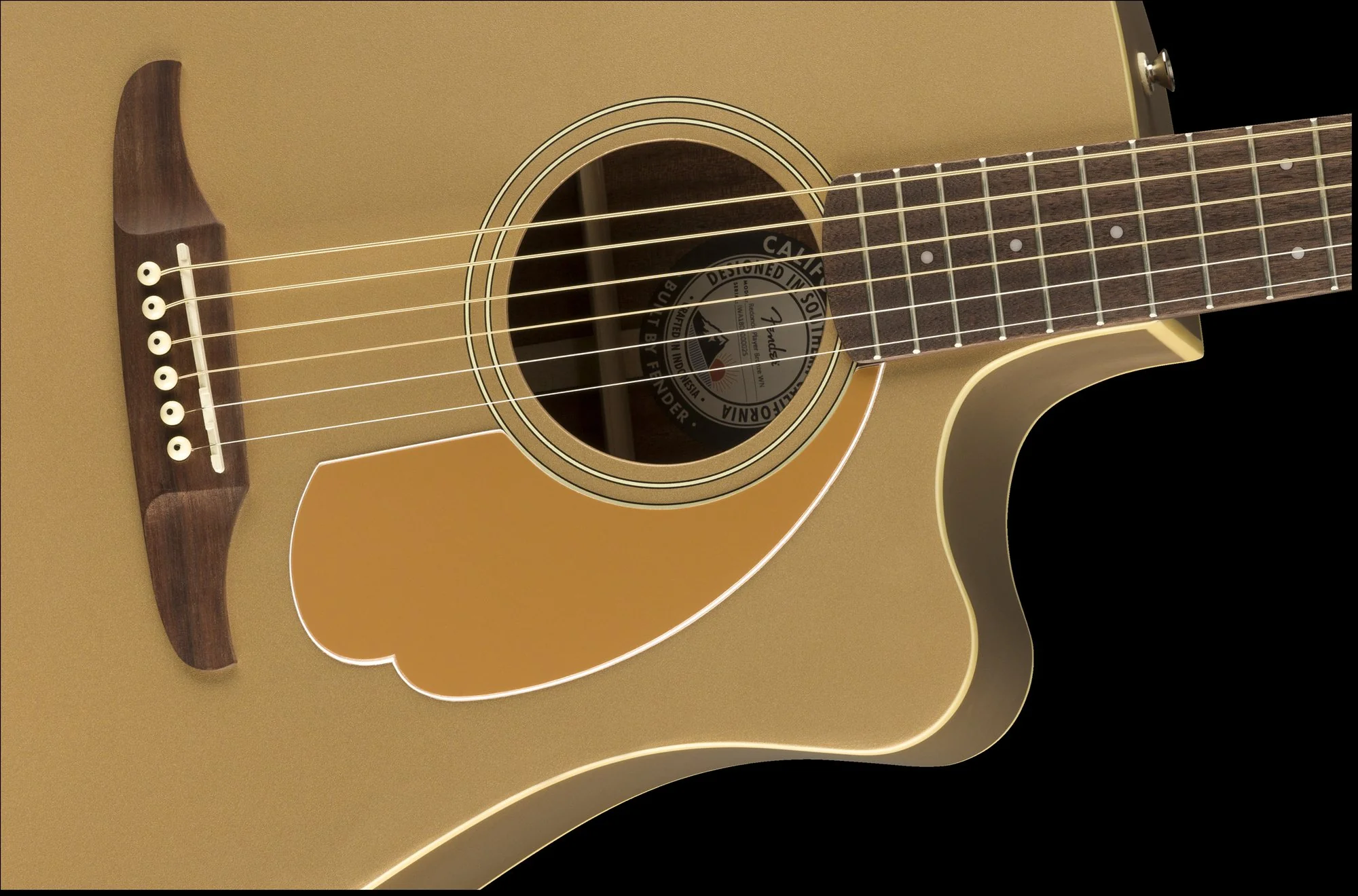 Fender Redondo Player Acoustic Electric Guitar - Bronze Satin - Image 5
