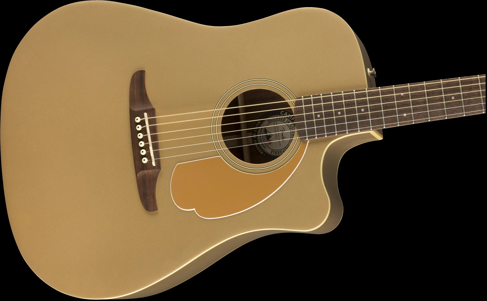 Fender Redondo Player Acoustic Electric Guitar - Bronze Satin - Image 6
