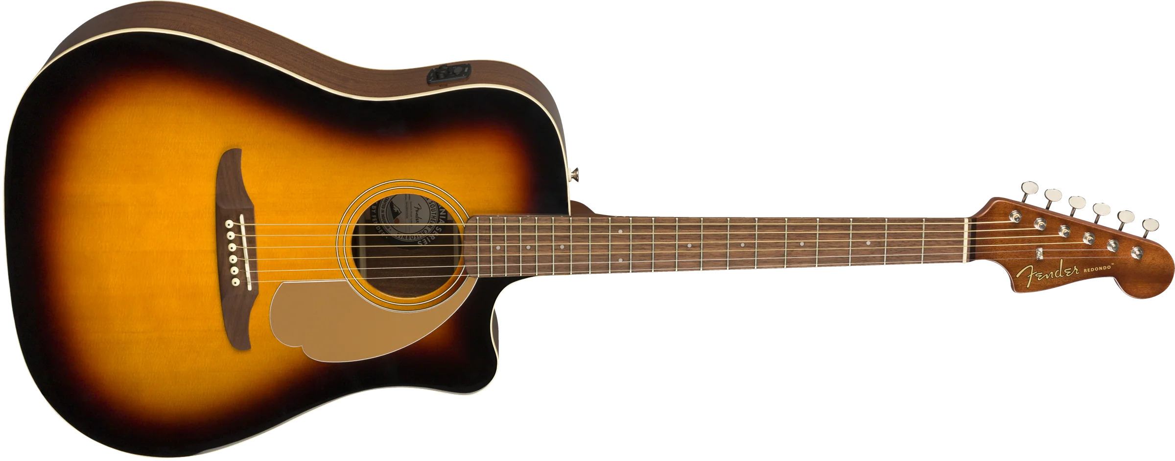 Fender Redondo Player Walnut Fingerboard Sunburst Acoustic Guitar - Image 3
