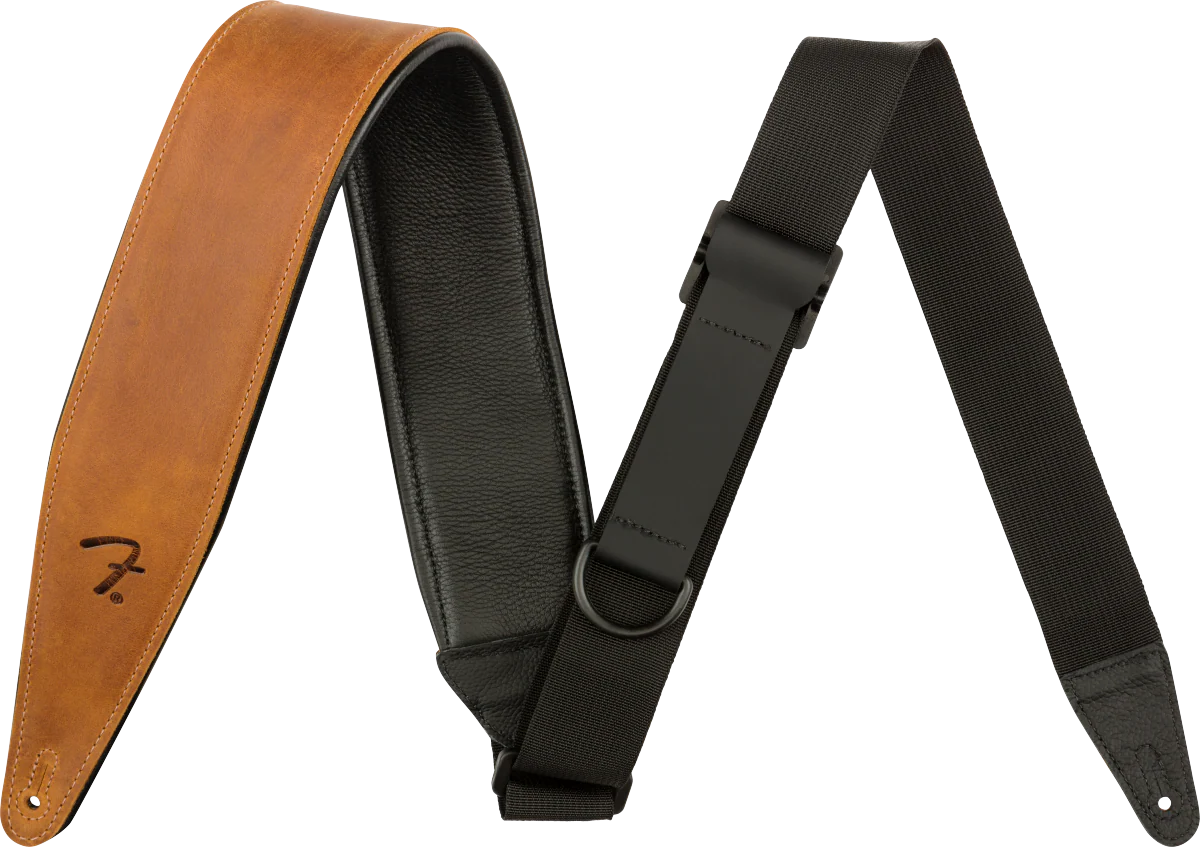 Fender Right Height Leather Strap Cognac
