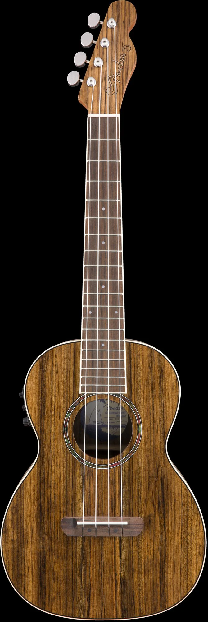 Fender Rincon Tenor Ukulele V2 Ovangkol Fingerboard Natural With Bag - Image 3