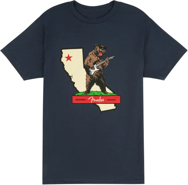 Fender Rocks Cali T-Shirt Navy M