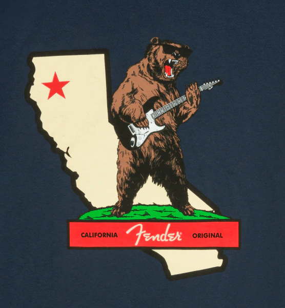 Fender Rocks Cali T-Shirt Navy XL - Image 2