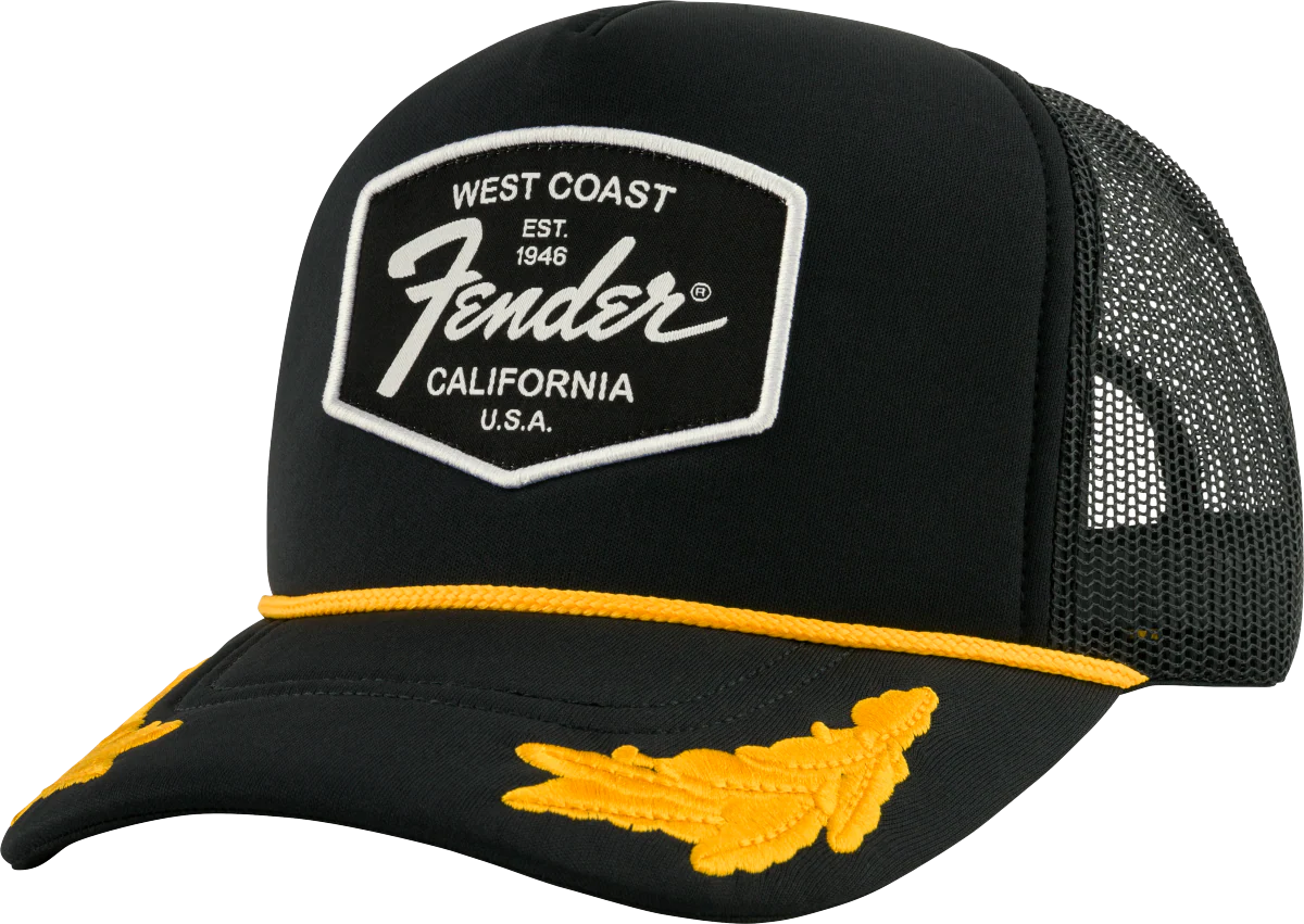 Fender Scrambled Eggs Hat Black