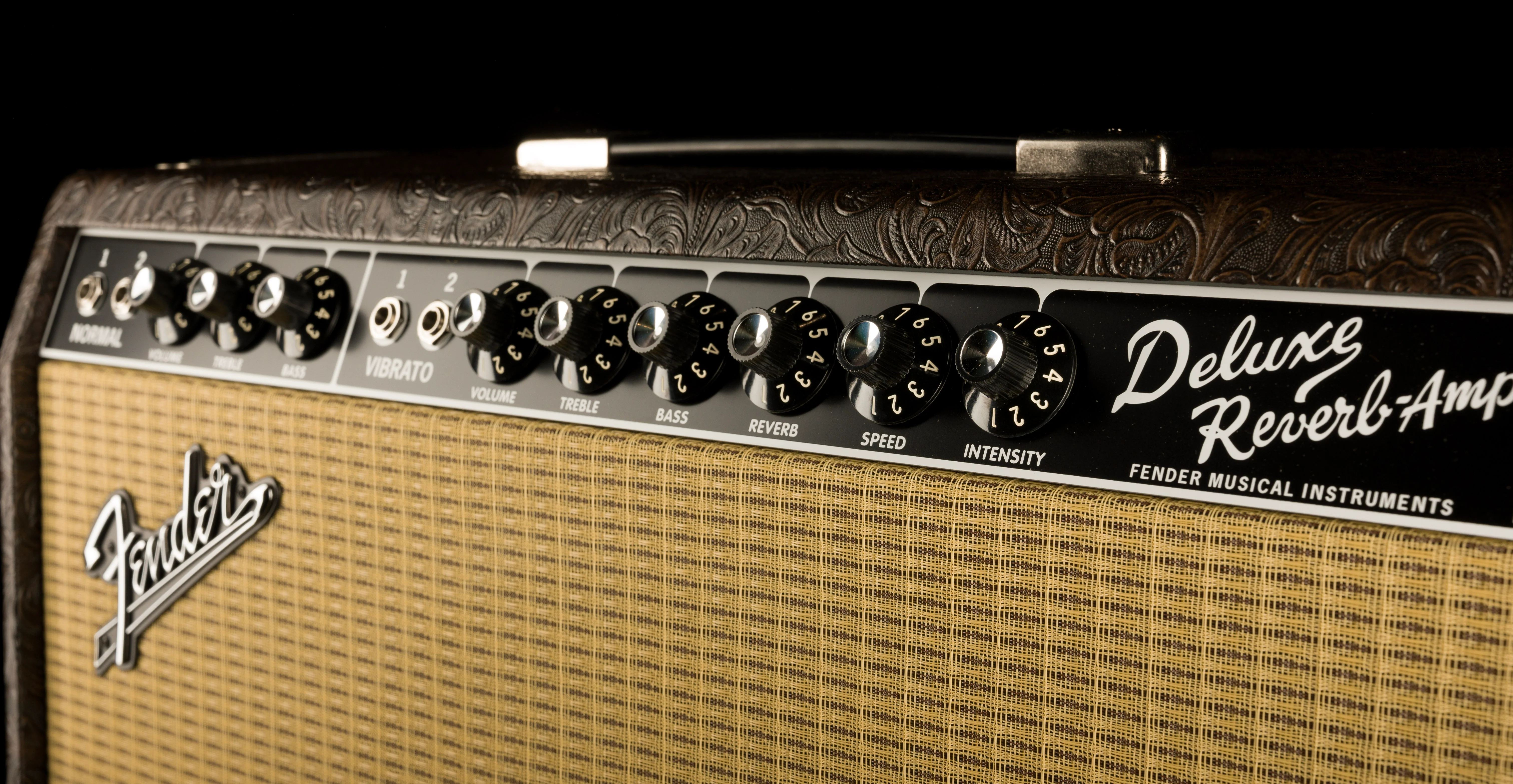 Fender Special Run '65 Deluxe Reverb Western Guitar Amp Combo - Image 4
