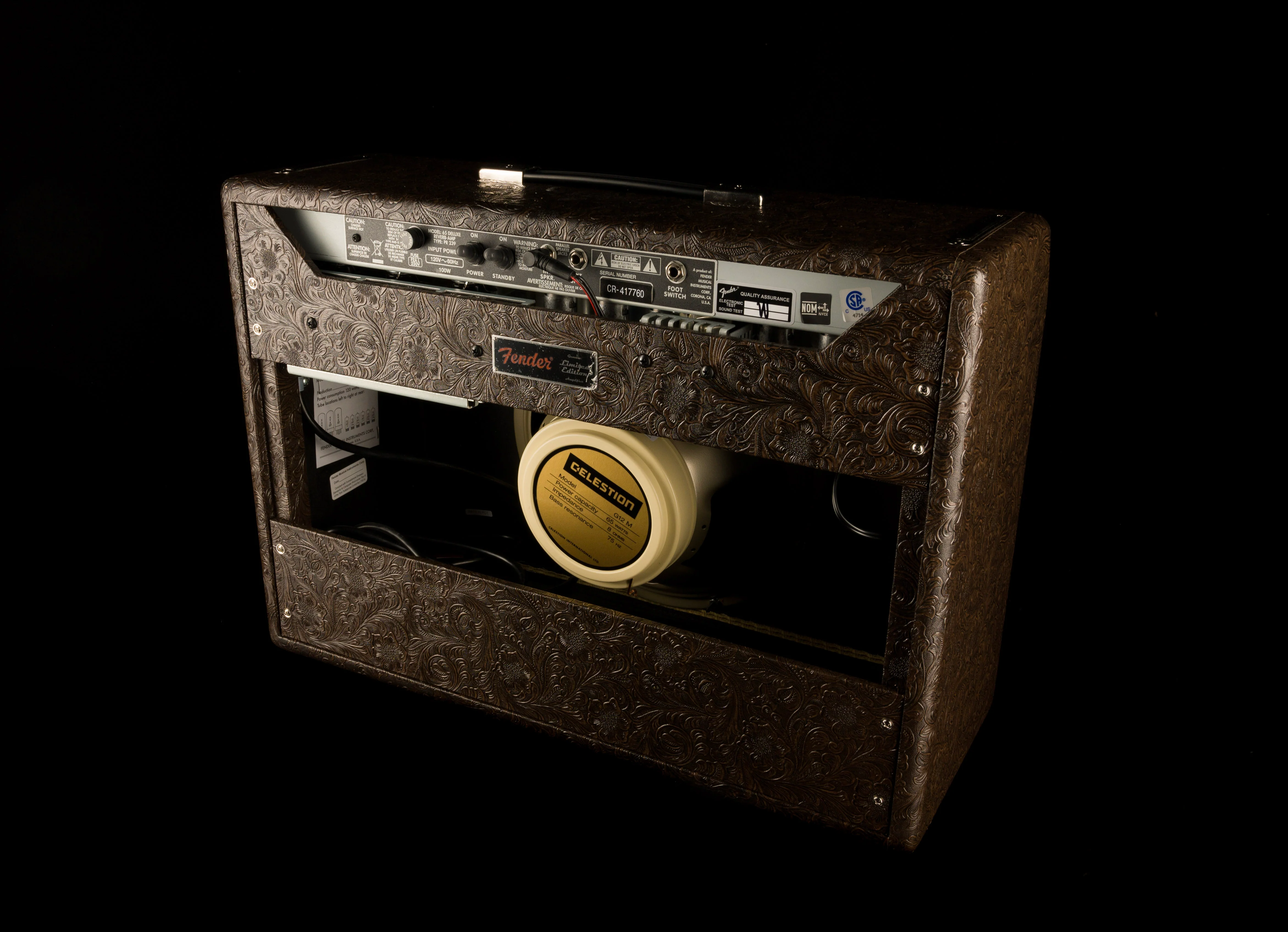 Fender Special Run '65 Deluxe Reverb Western Guitar Amp Combo - Image 8