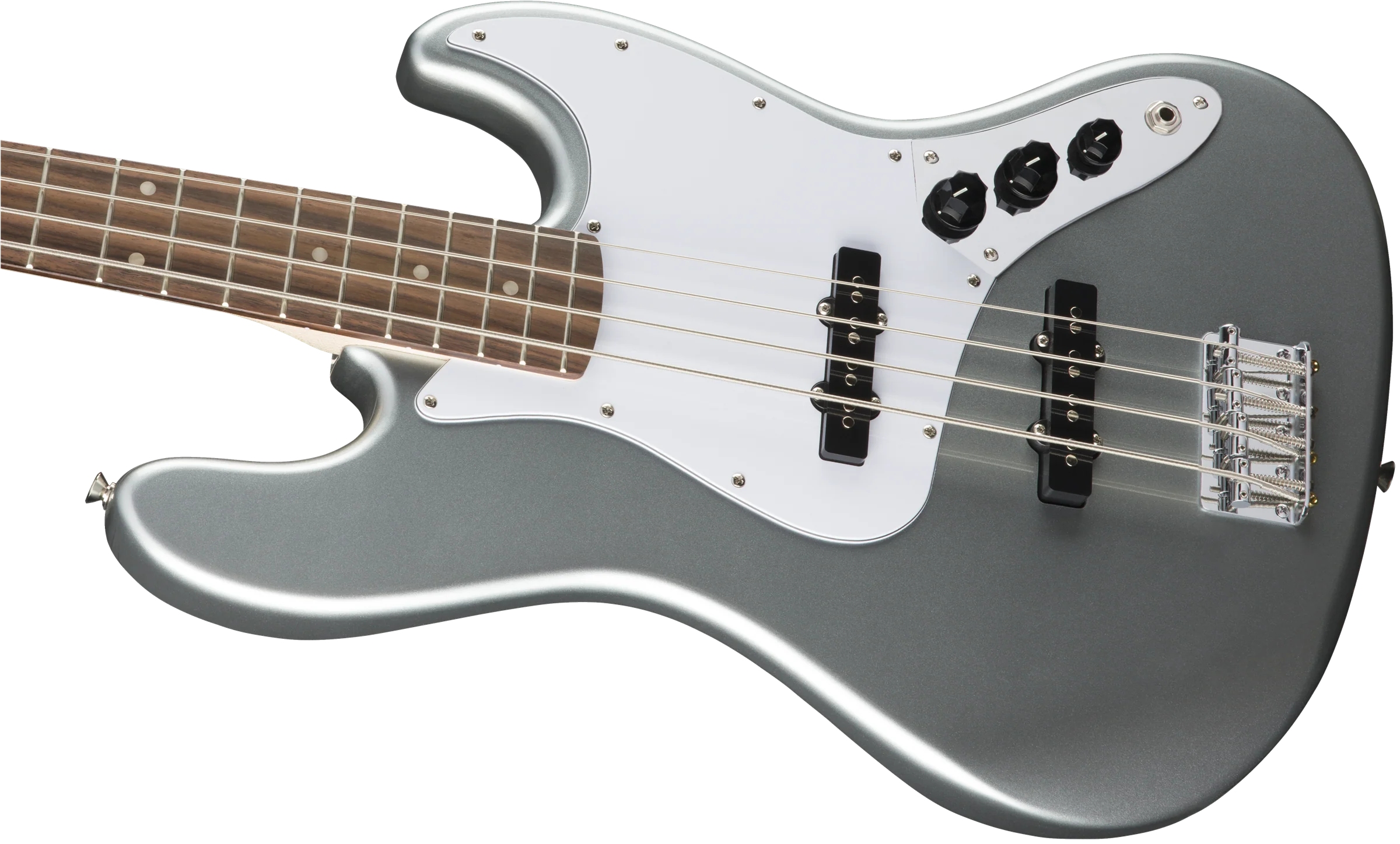Squier Affinity Jazz Bass Slick Silver w/ Laurel Fingerboard - Image 7