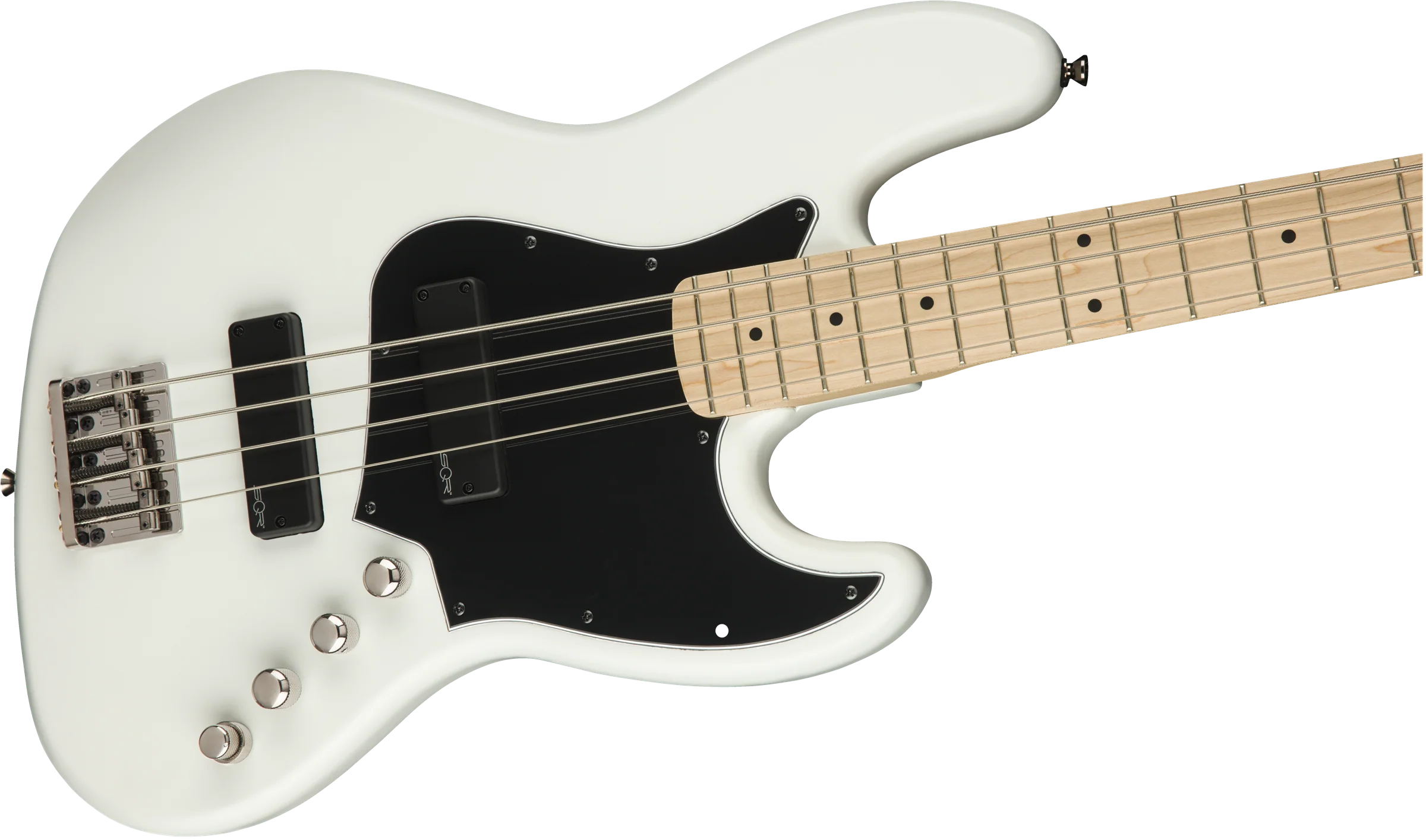 Squier Contemporary Active Jazz Bass HH Maple Fingerboard Flat White - Image 3