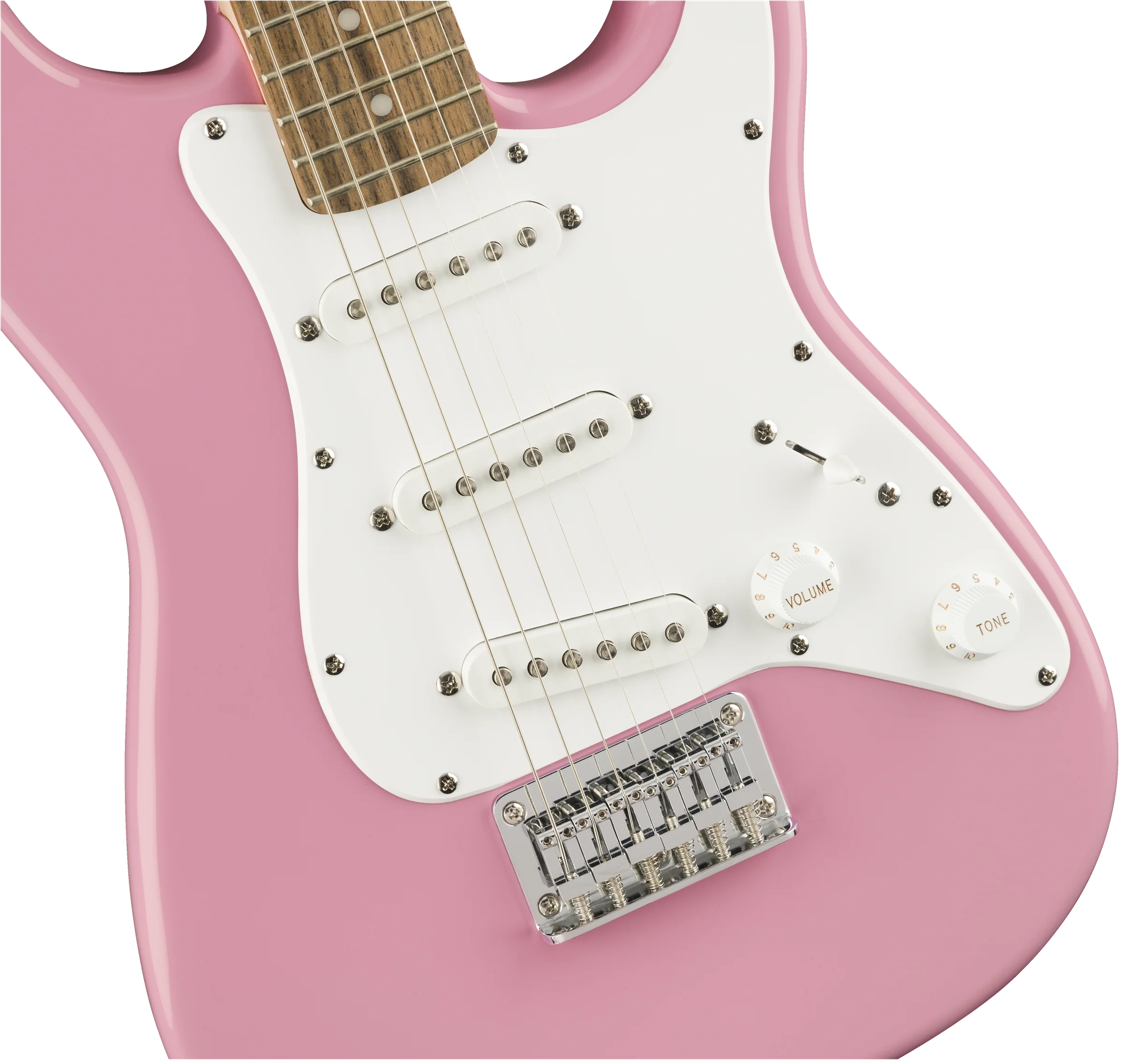 Fender Squier Mini Strat Laurel Fingerboard Stratocaster - Pink - Image 3