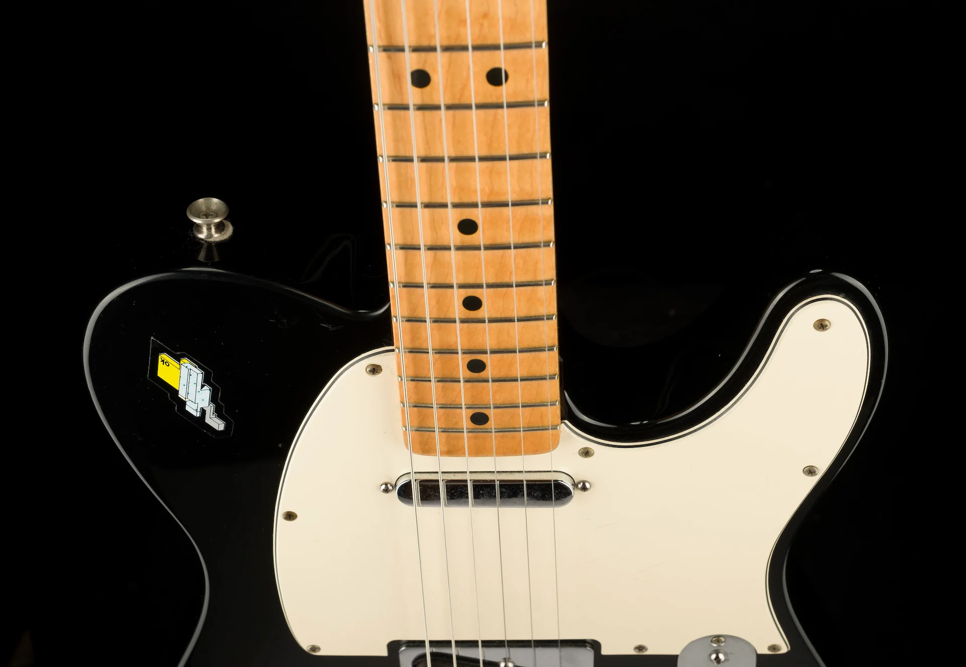 Used Fender Standard Tele Maple Neck Black - Image 3