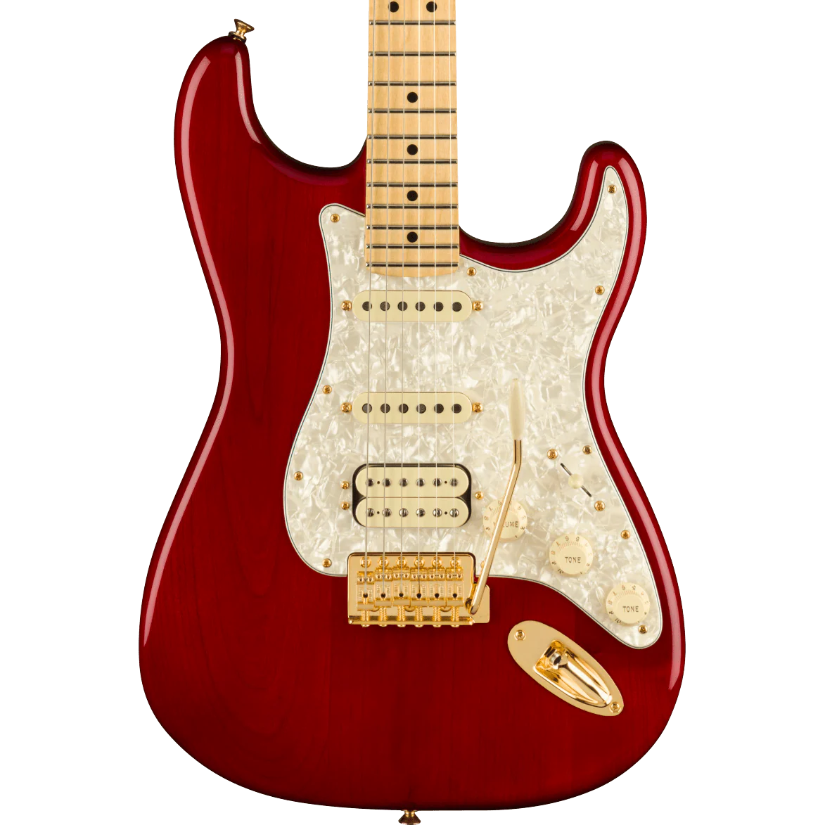 Fender Artist Series Tash Sultana Stratocaster Maple Fingerboard Transparent Cherry Electric Guitar With Bag