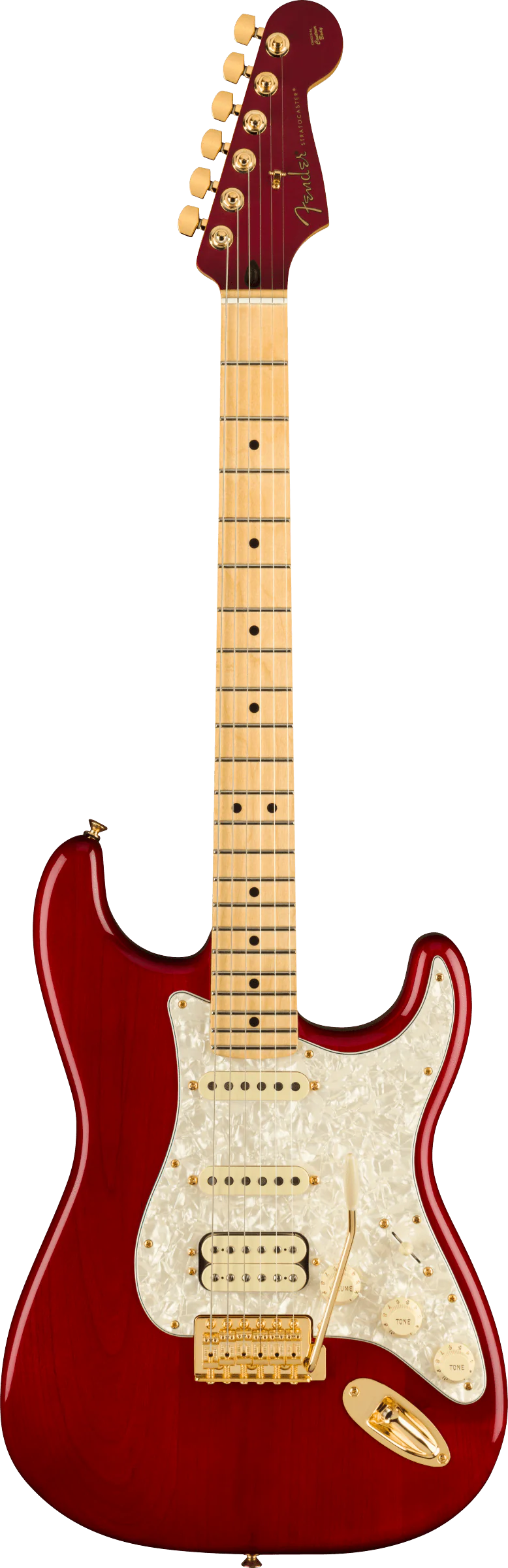 Fender Artist Series Tash Sultana Stratocaster Maple Fingerboard Transparent Cherry Electric Guitar With Bag - Image 2