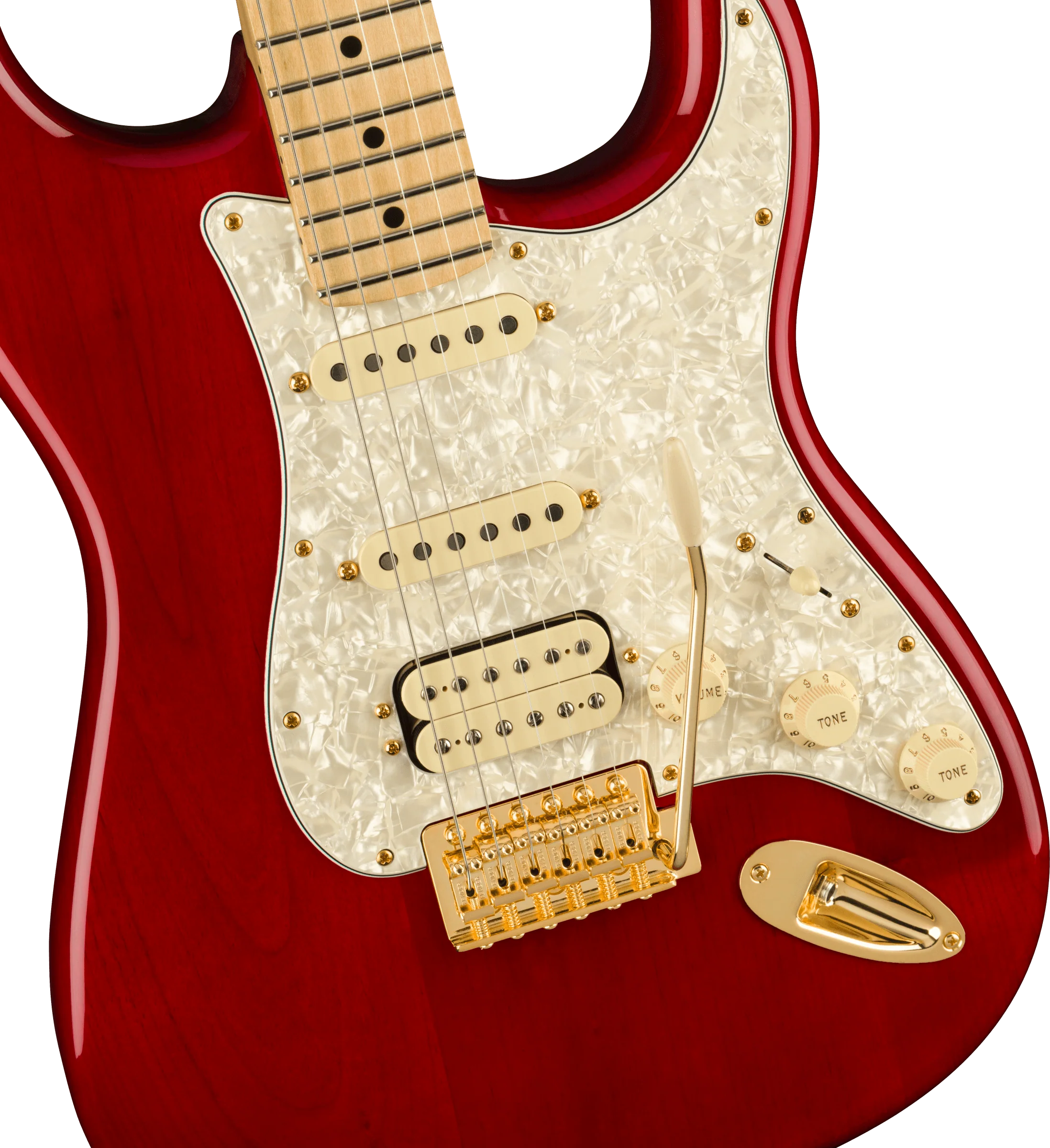 Fender Artist Series Tash Sultana Stratocaster Maple Fingerboard Transparent Cherry Electric Guitar With Bag - Image 4