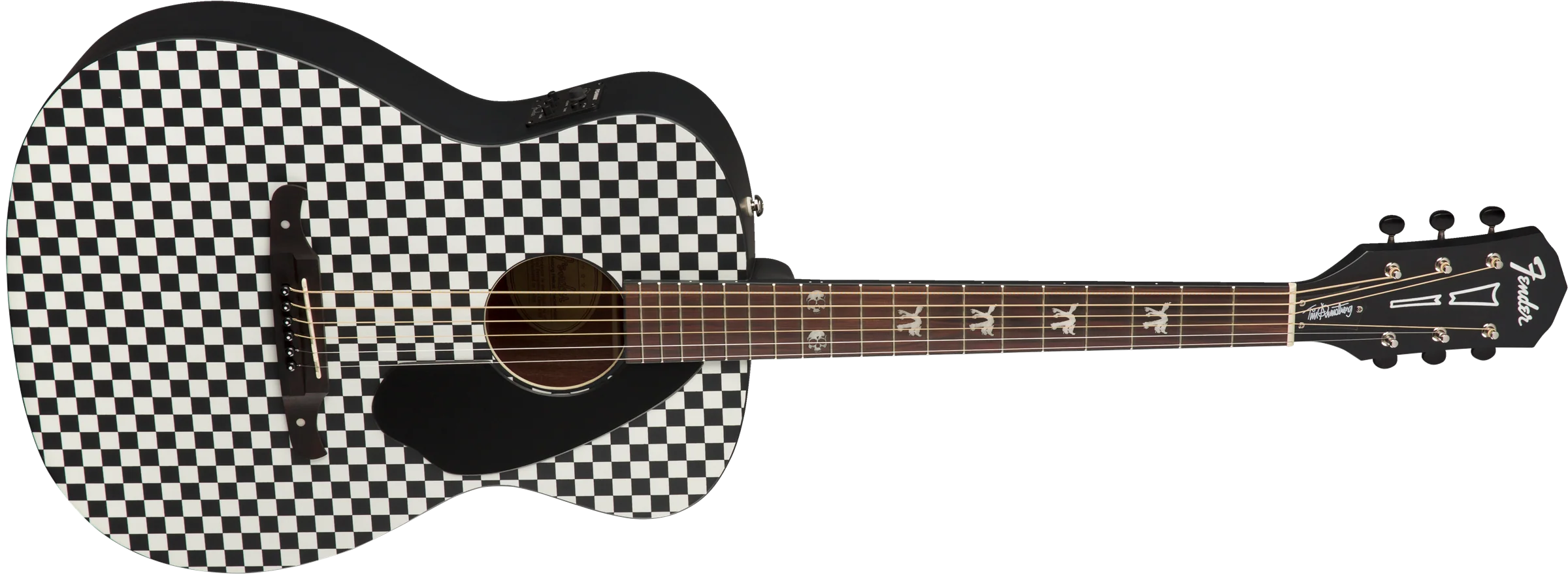 Fender Tim Armstrong Hellcat Walnut Fingerboard Checkerboard - Image 3