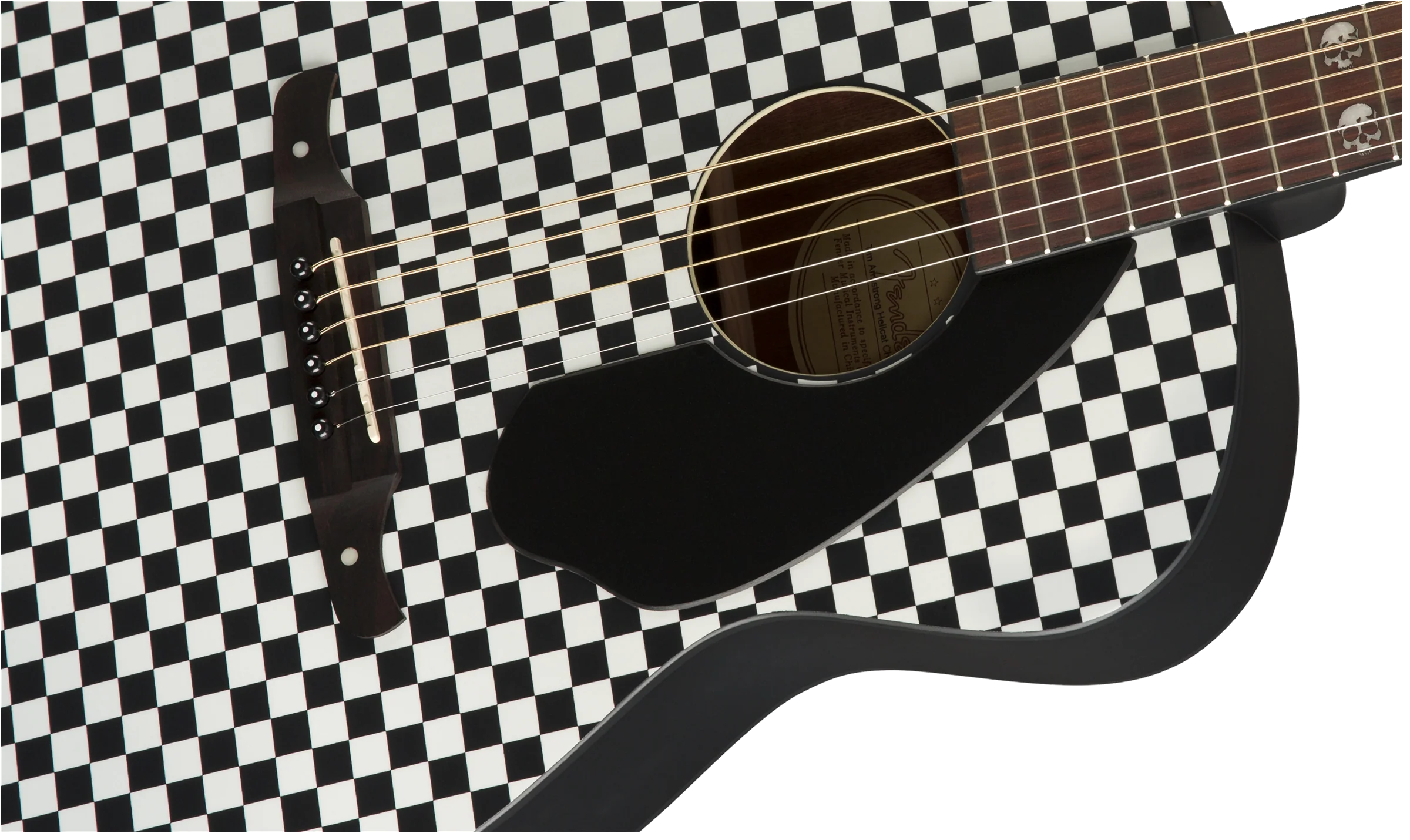 Fender Tim Armstrong Hellcat Walnut Fingerboard Checkerboard - Image 4