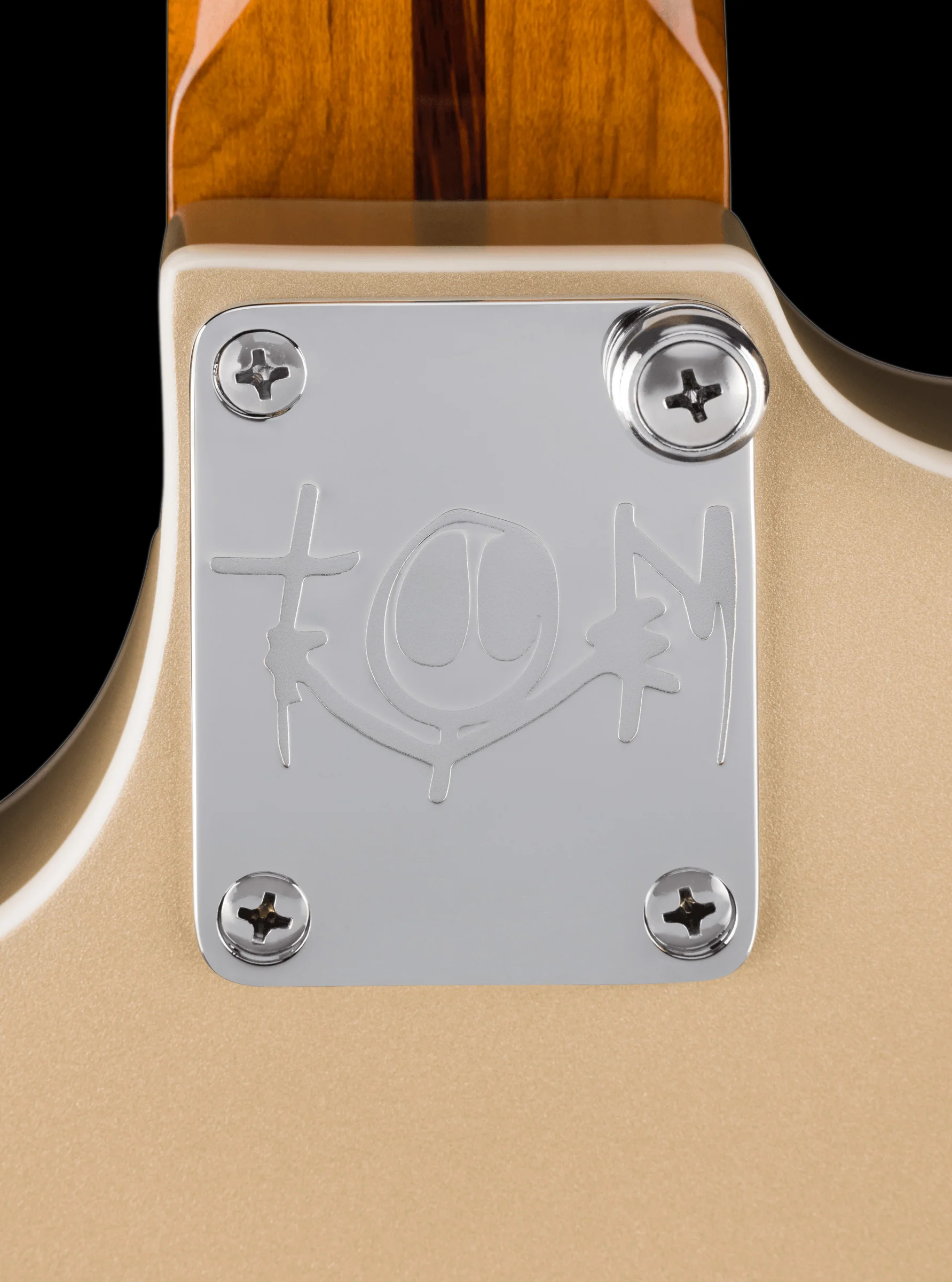 Fender Tom DeLonge Starcaster Chrome Hardware Satin Shoreline Gold - Image 6