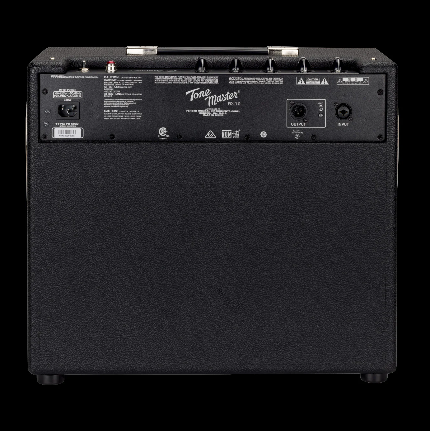 Fender Tone Master FR-10 1 x 10-inch Powered Speaker Cabinet - Black - Image 2