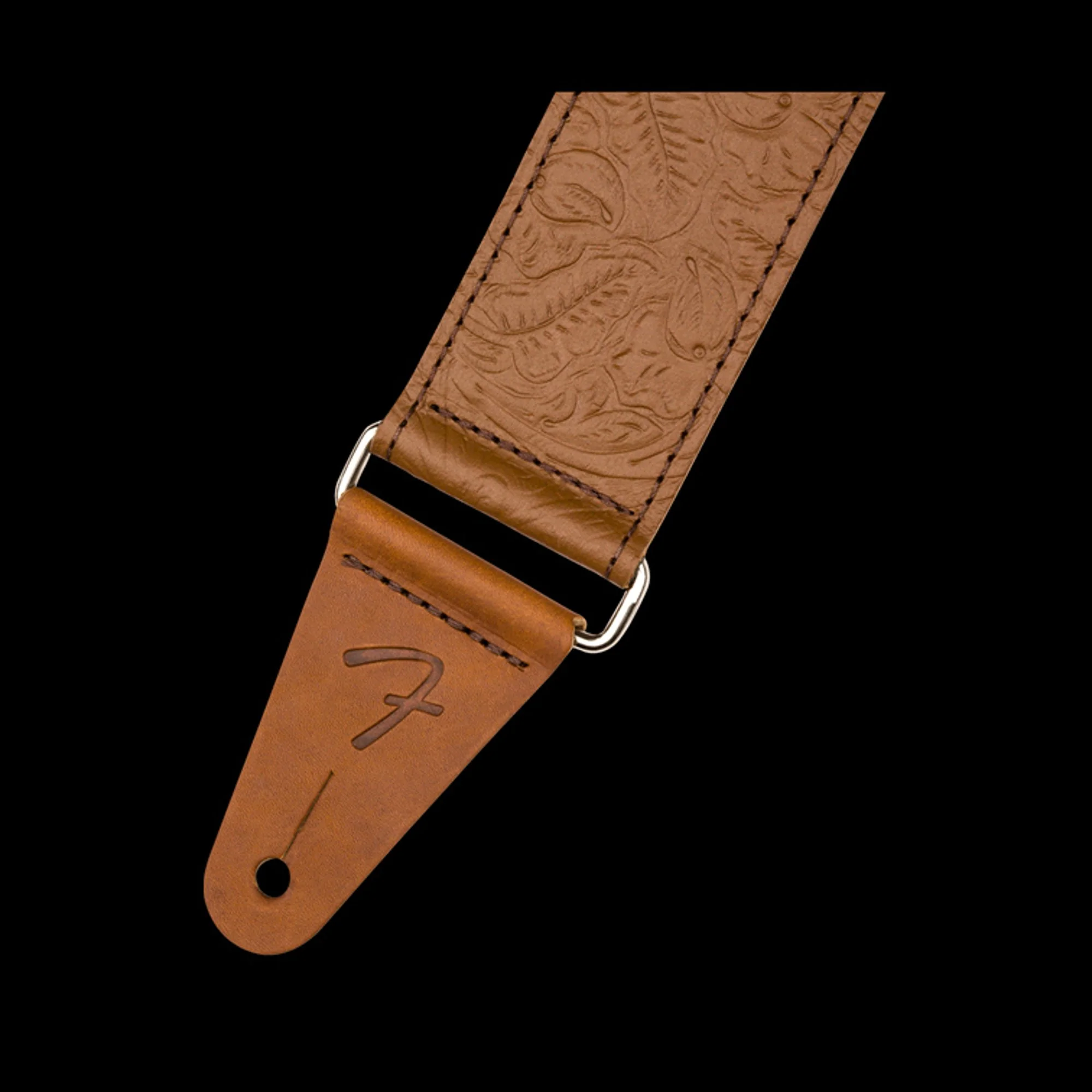 Fender Tooled Leather Guitar Strap, 2", Brown - Image 2