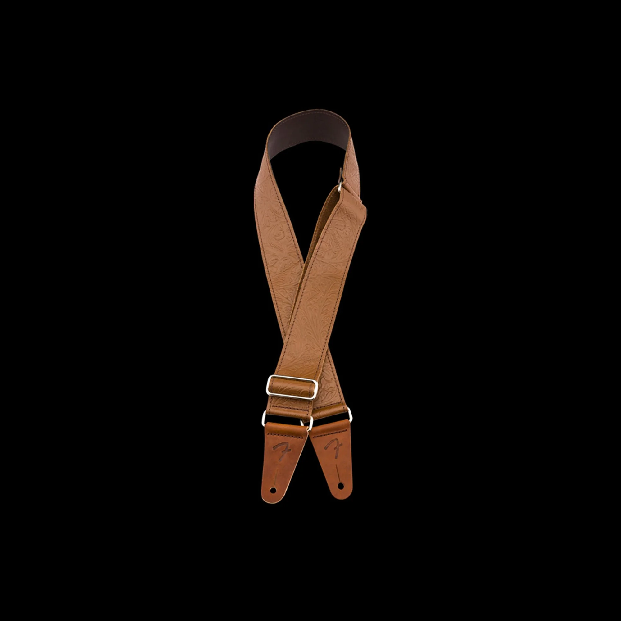 Fender Tooled Leather Guitar Strap, 2", Brown - Image 3
