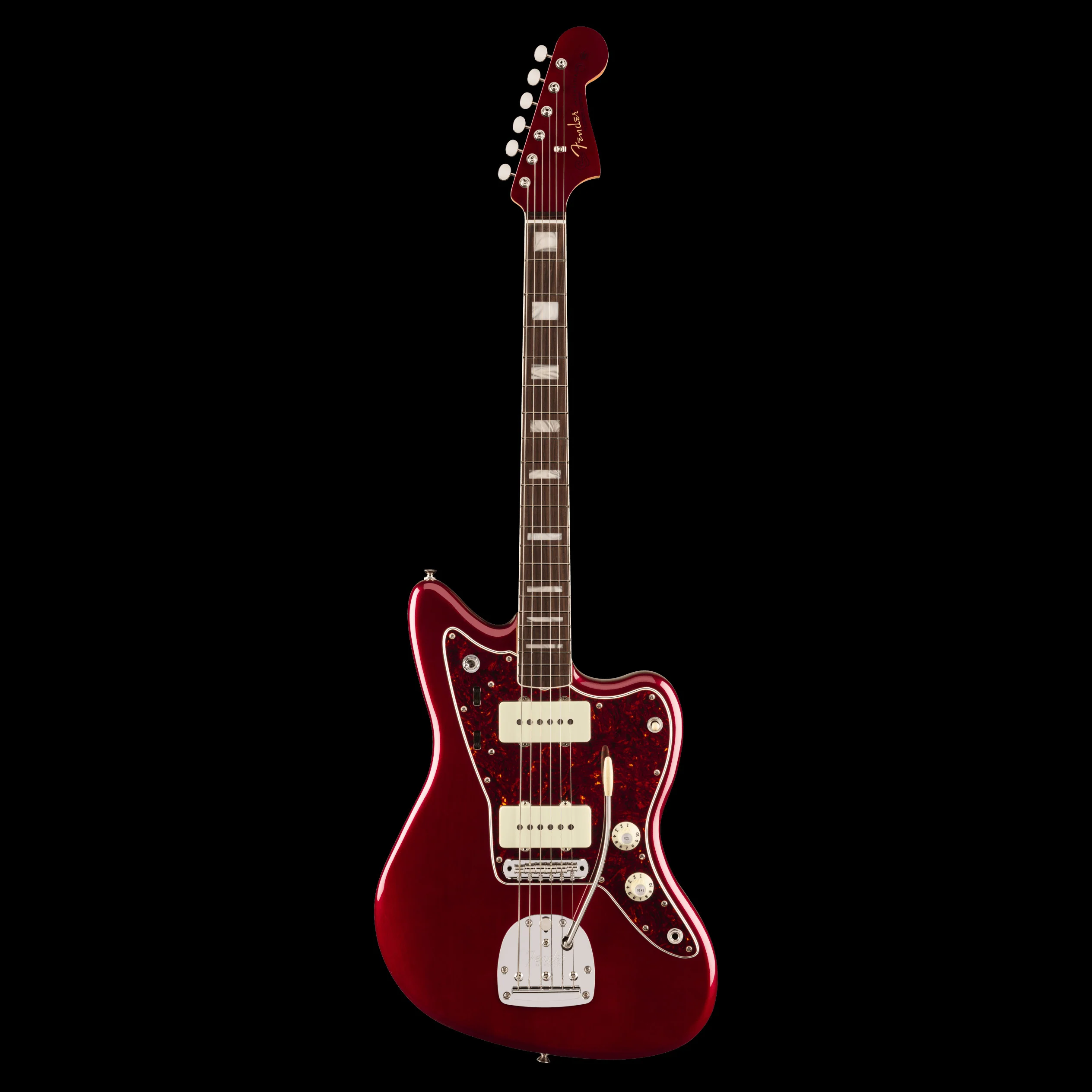 Fender Artist Series Troy Van Leeuwen Jazzmaster Bound Rosewood Oxblood - Image 2