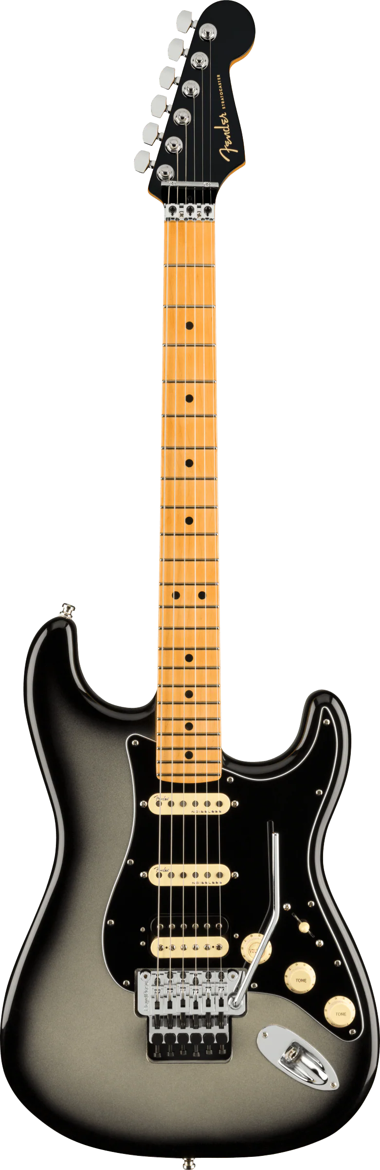 Fender Ultra Luxe Stratocaster HSS Floyd Rose Maple Fingerboard Silverburst Electric Guitar - Image 3