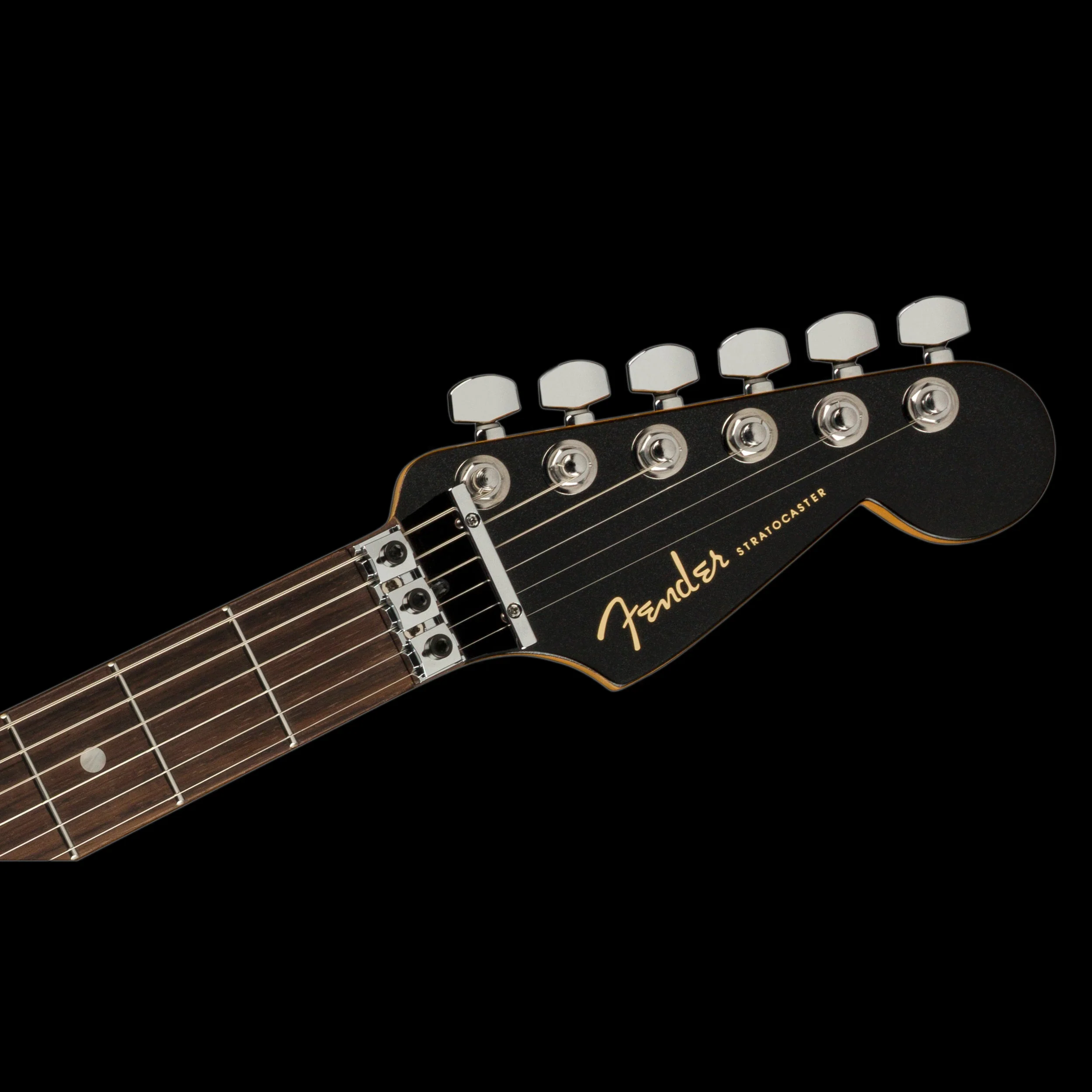 Fender Ultra Luxe Stratocaster HSS Floyd Rose Mystic Black Guitar With Case - Demo - Image 6