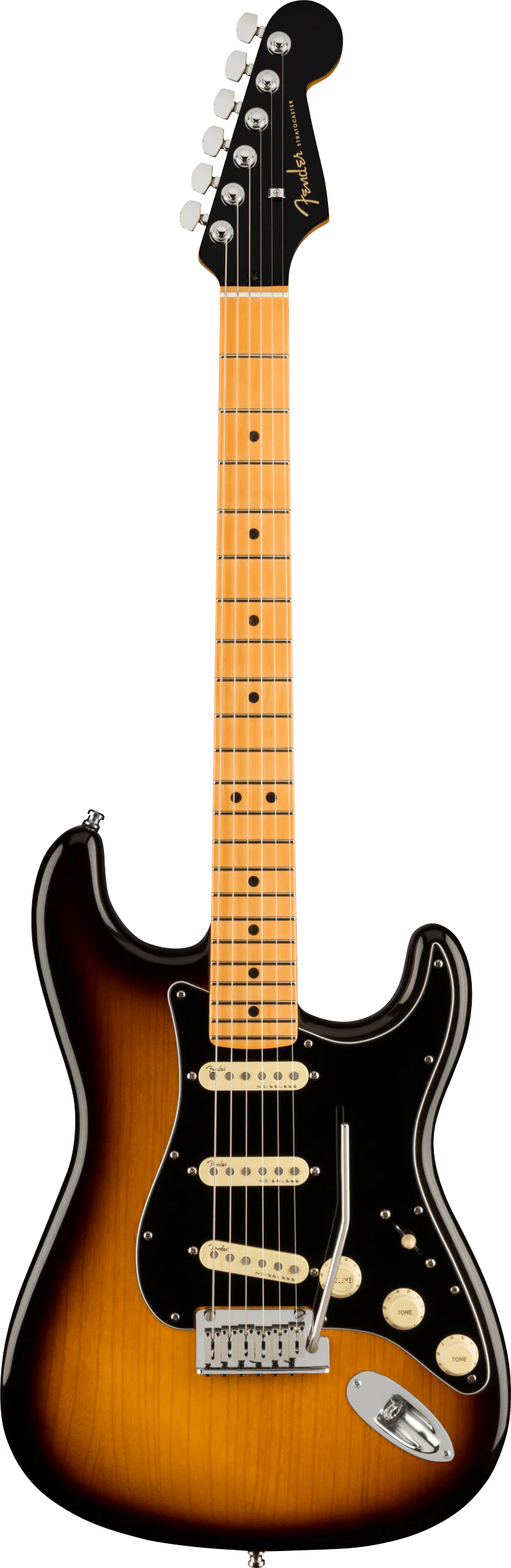 Fender Ultra Luxe Stratocaster Maple Fingerboard 2-Tone Sunburst Electric Guitar - Image 2
