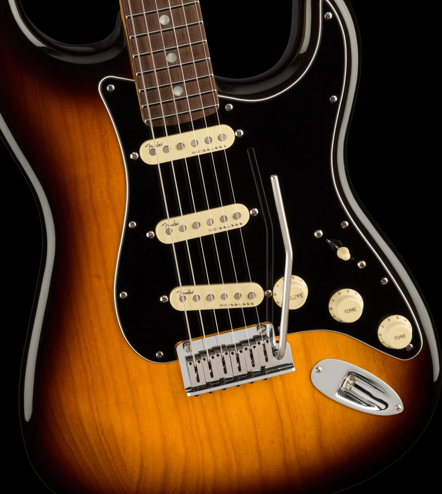 Fender Ultra Luxe Stratocaster Rosewood Neck 2-Tone Sunburst With Case - Image 3