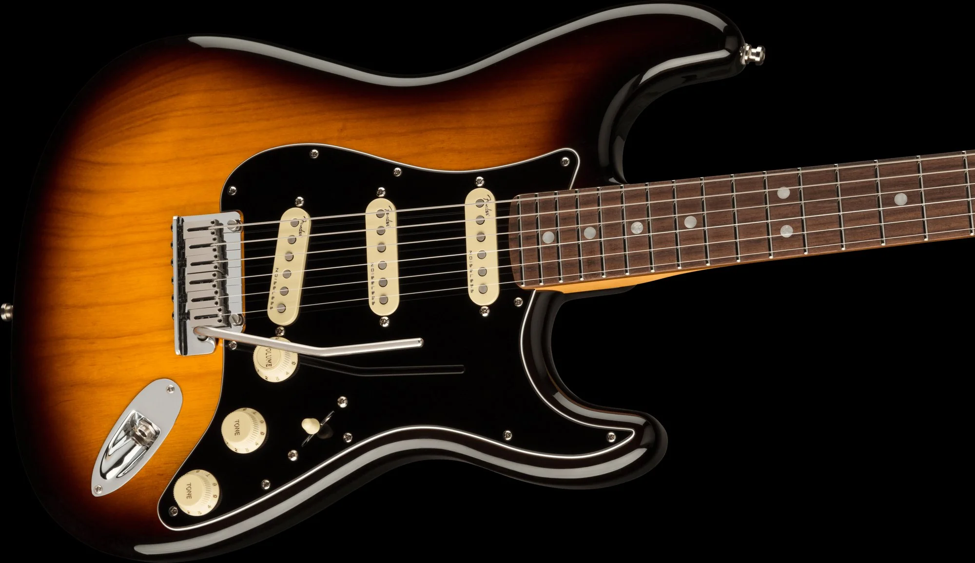Fender Ultra Luxe Stratocaster Rosewood Neck 2-Tone Sunburst With Case - Image 4
