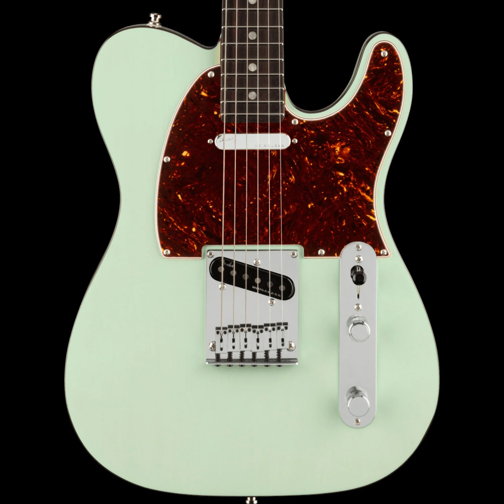 Fender Ultra Luxe Telecaster Rosewood Neck Transparent Surf Green with Case