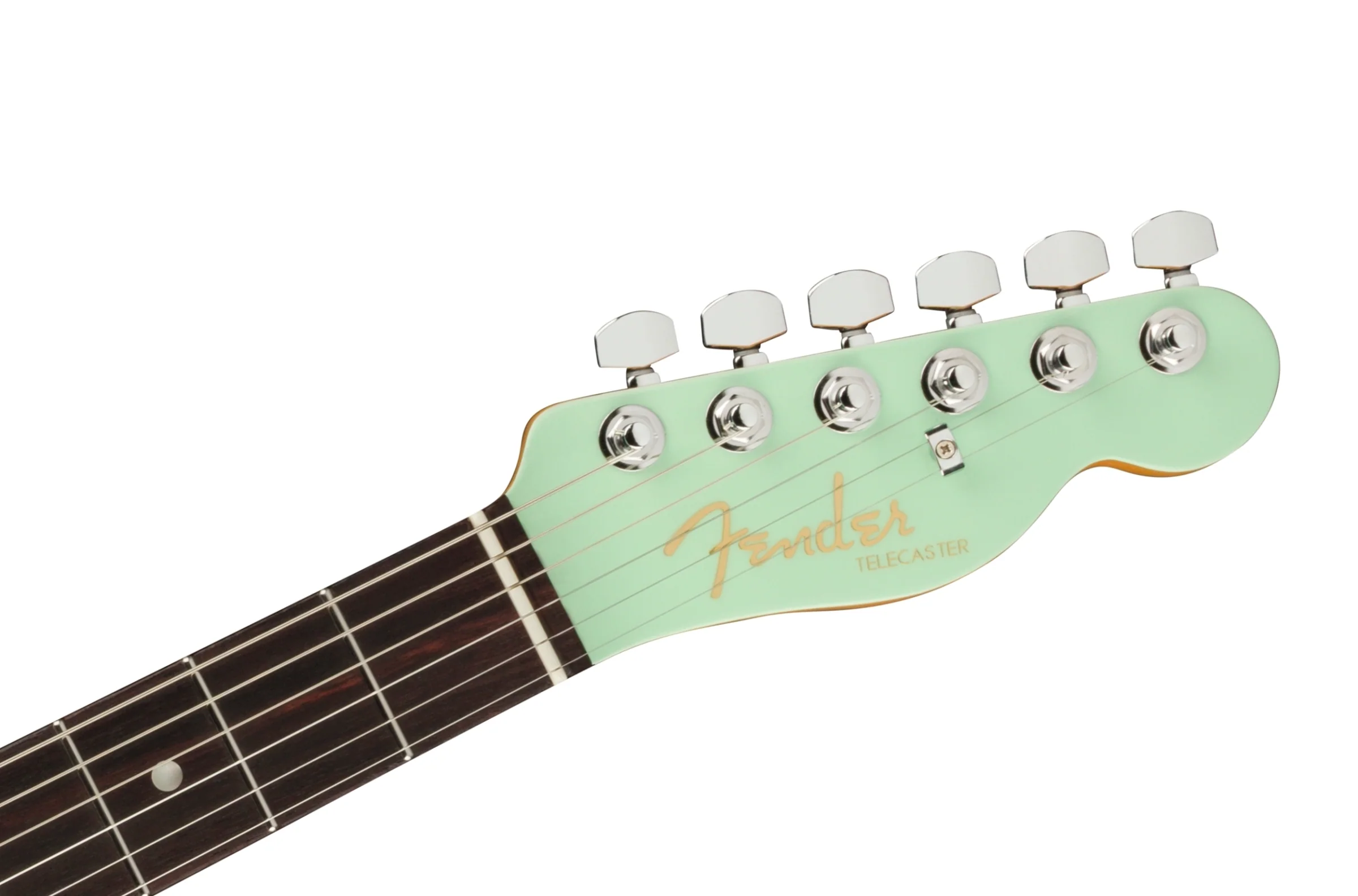 Fender Ultra Luxe Telecaster Rosewood Neck Transparent Surf Green with Case - Image 6