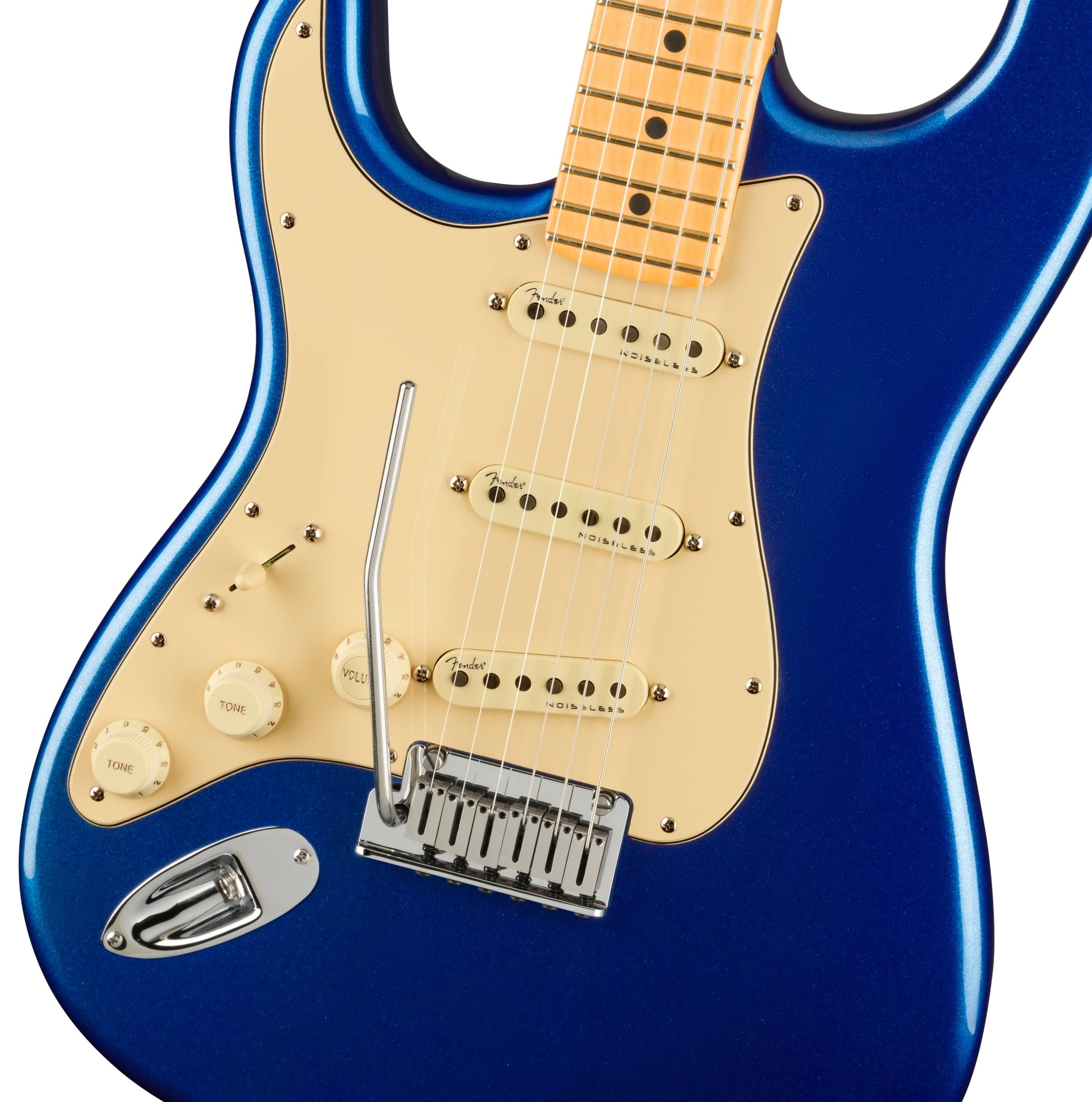 Fender Ultra Stratocaster Left-Handed Maple Fingerboard Cobra Blue Electric Guitar - Image 4