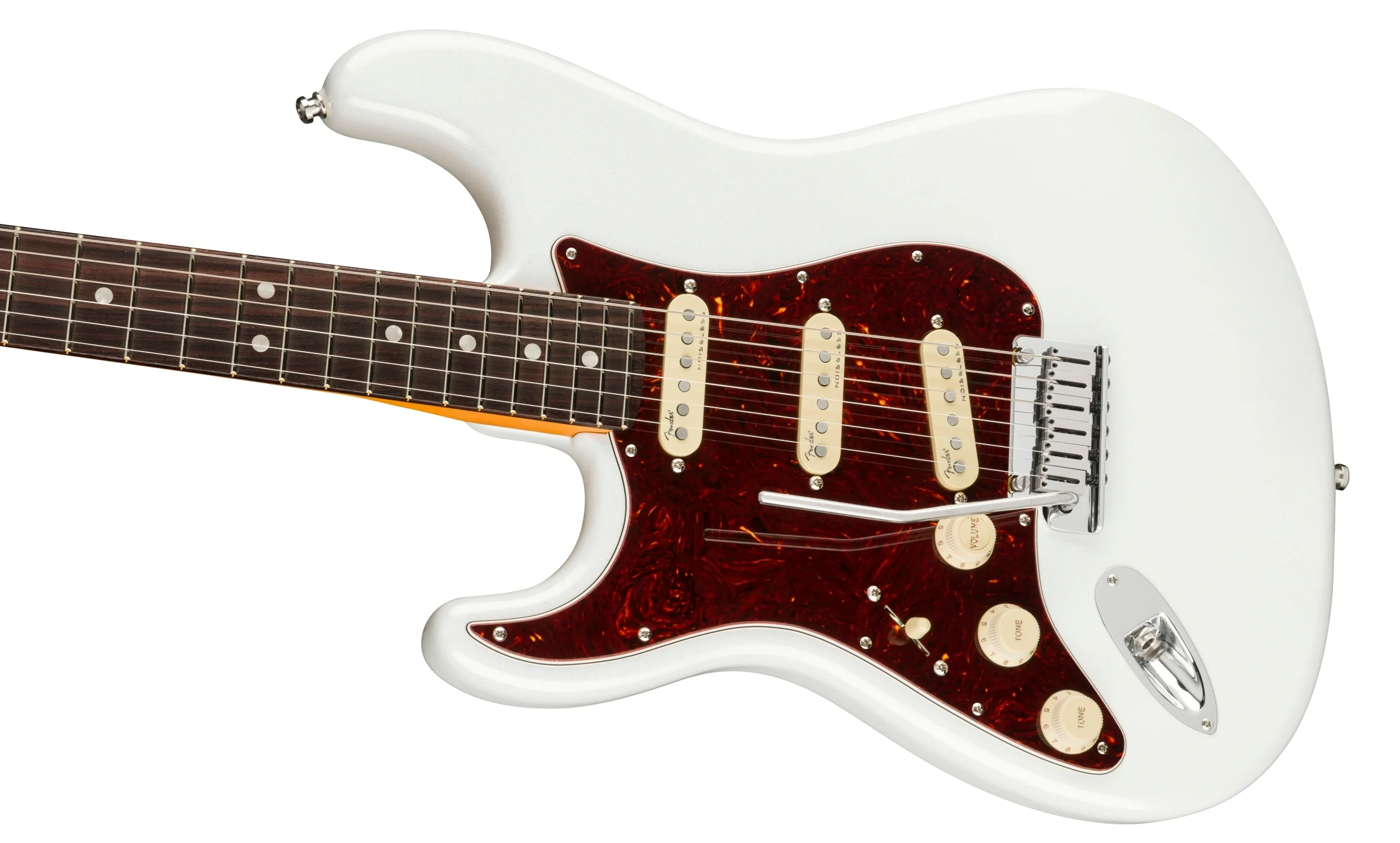 Fender Ultra Stratocaster Left-Handed Rosewood Neck Arctic Pearl Electric Guitar - Image 5